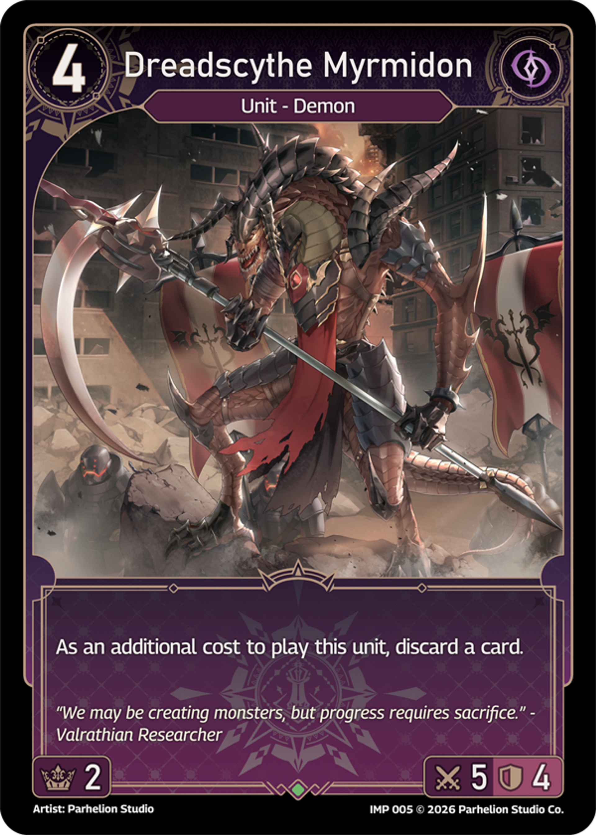 Dreadscythe Myrmidon — Imperion 1st Ed — Echoes of Astra