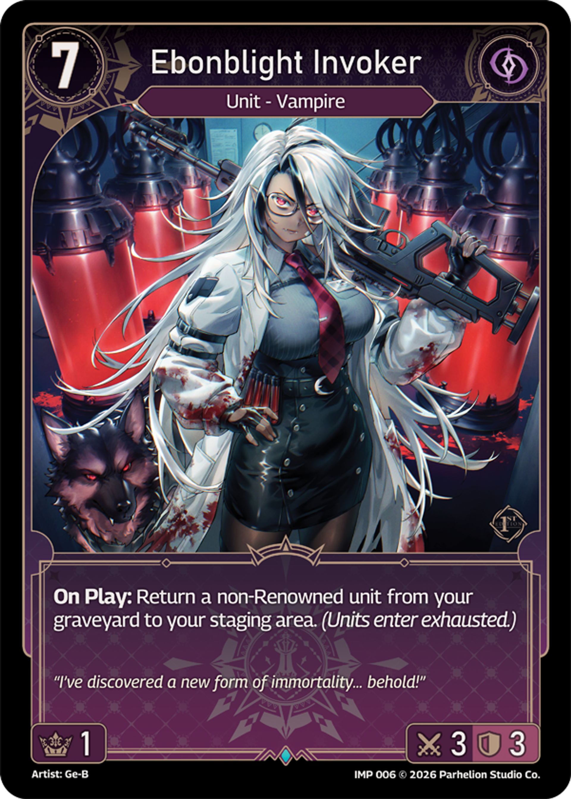 Ebonblight Invoker — Imperion 1st Ed — Echoes of Astra