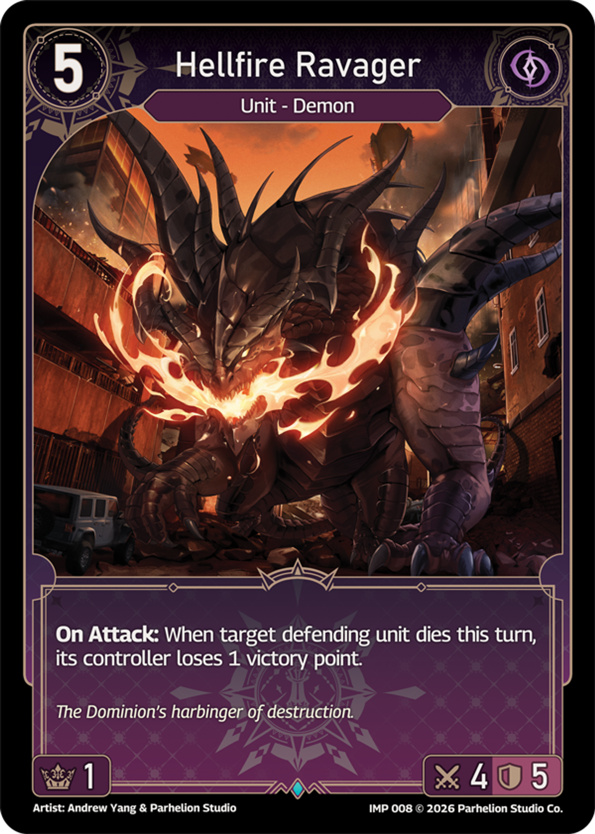 Hellfire Ravager — Imperion 1st Ed — Echoes of Astra