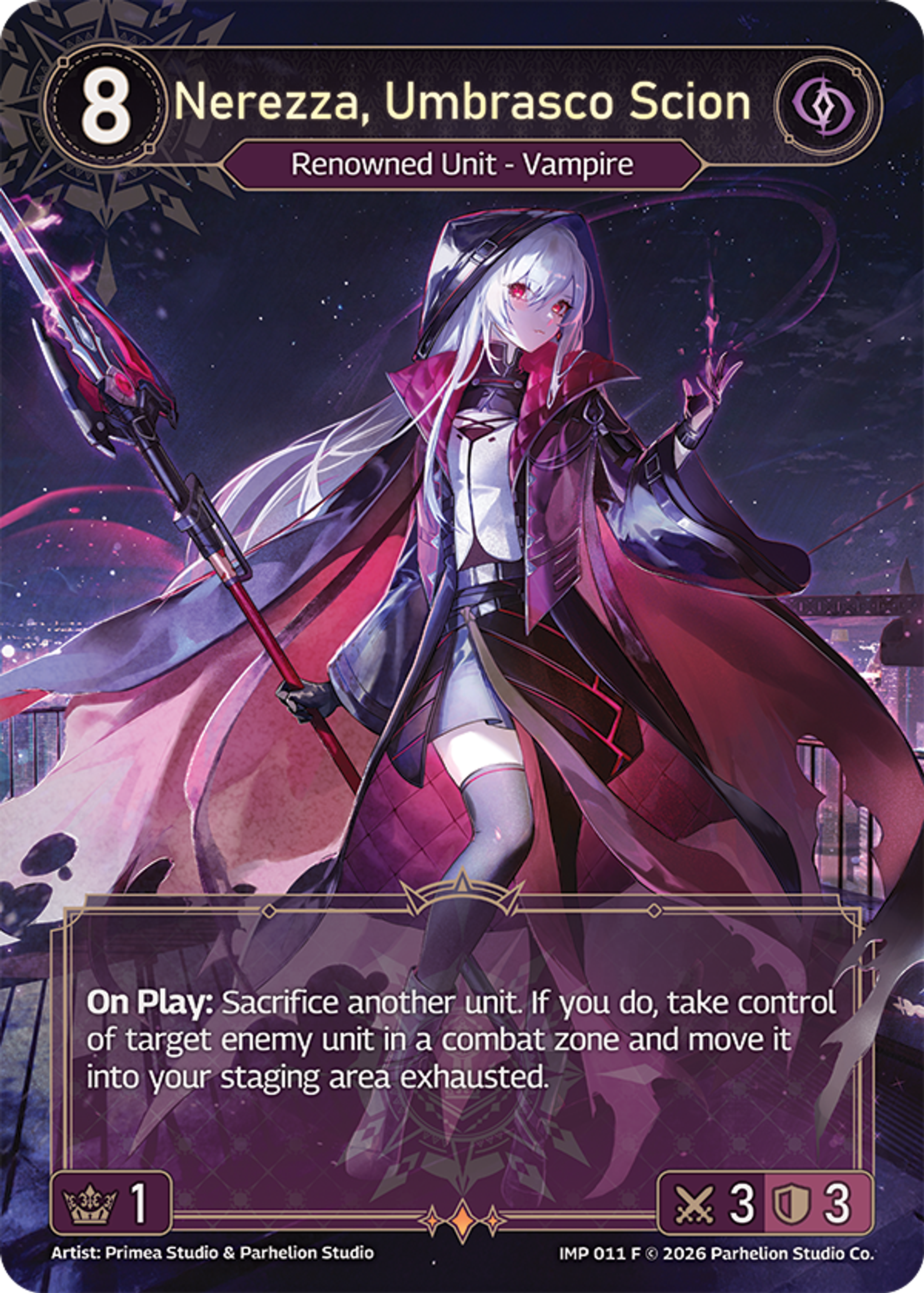 Nerezza, Umbrasco Scion — Imperion — Echoes of Astra