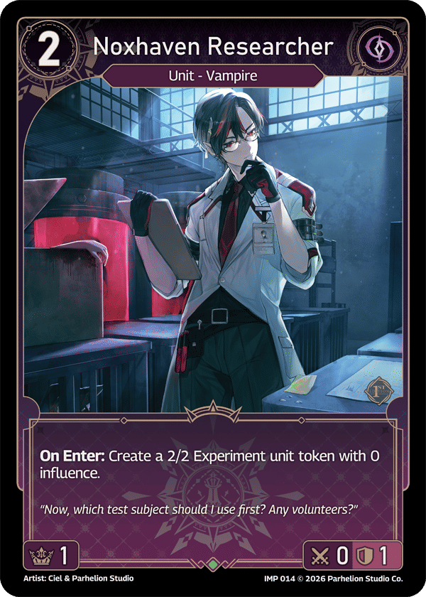 Noxhaven Researcher — Imperion 1st Ed — Echoes of Astra