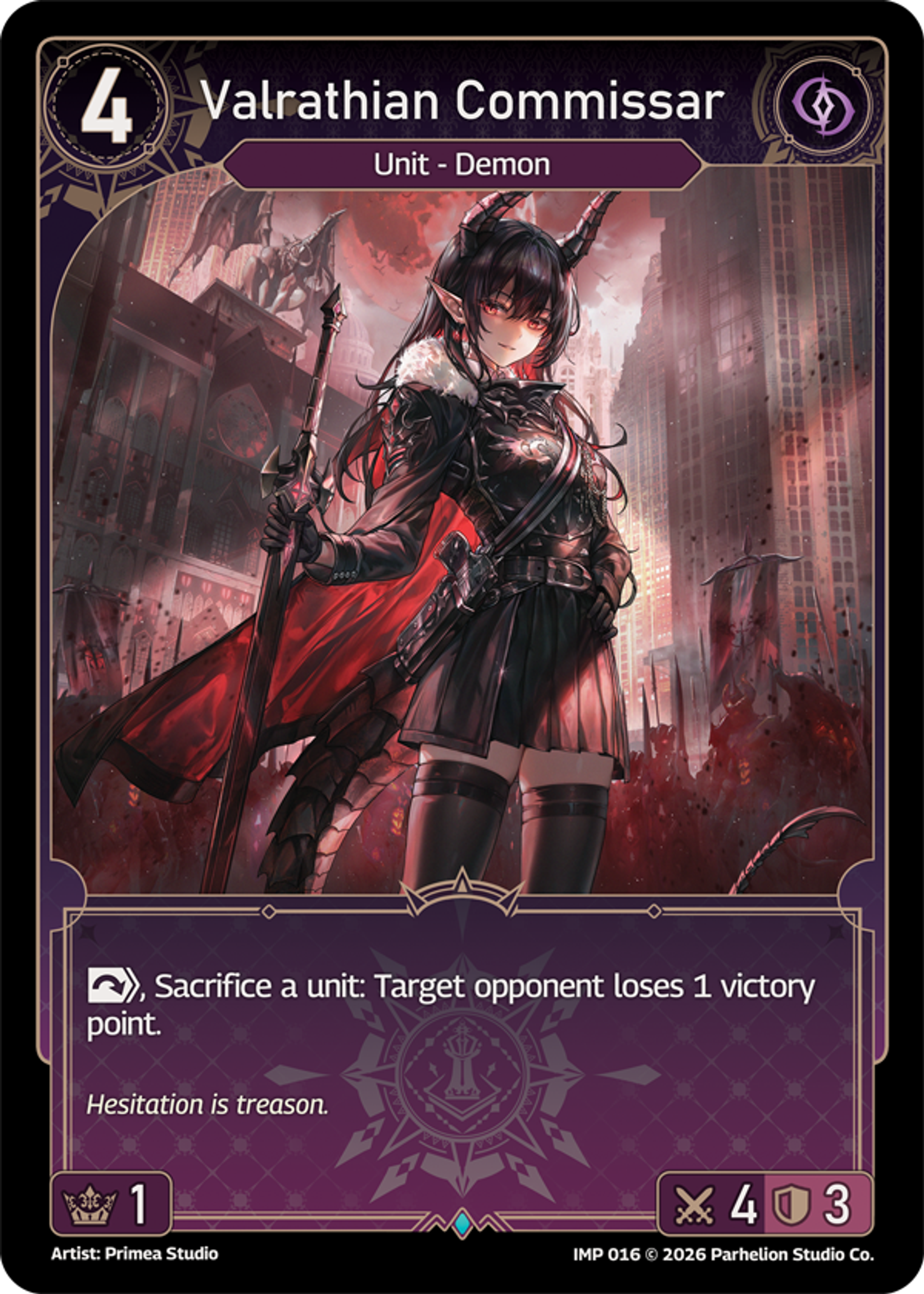 Valrathian Commissar — Imperion 1st Ed — Echoes of Astra