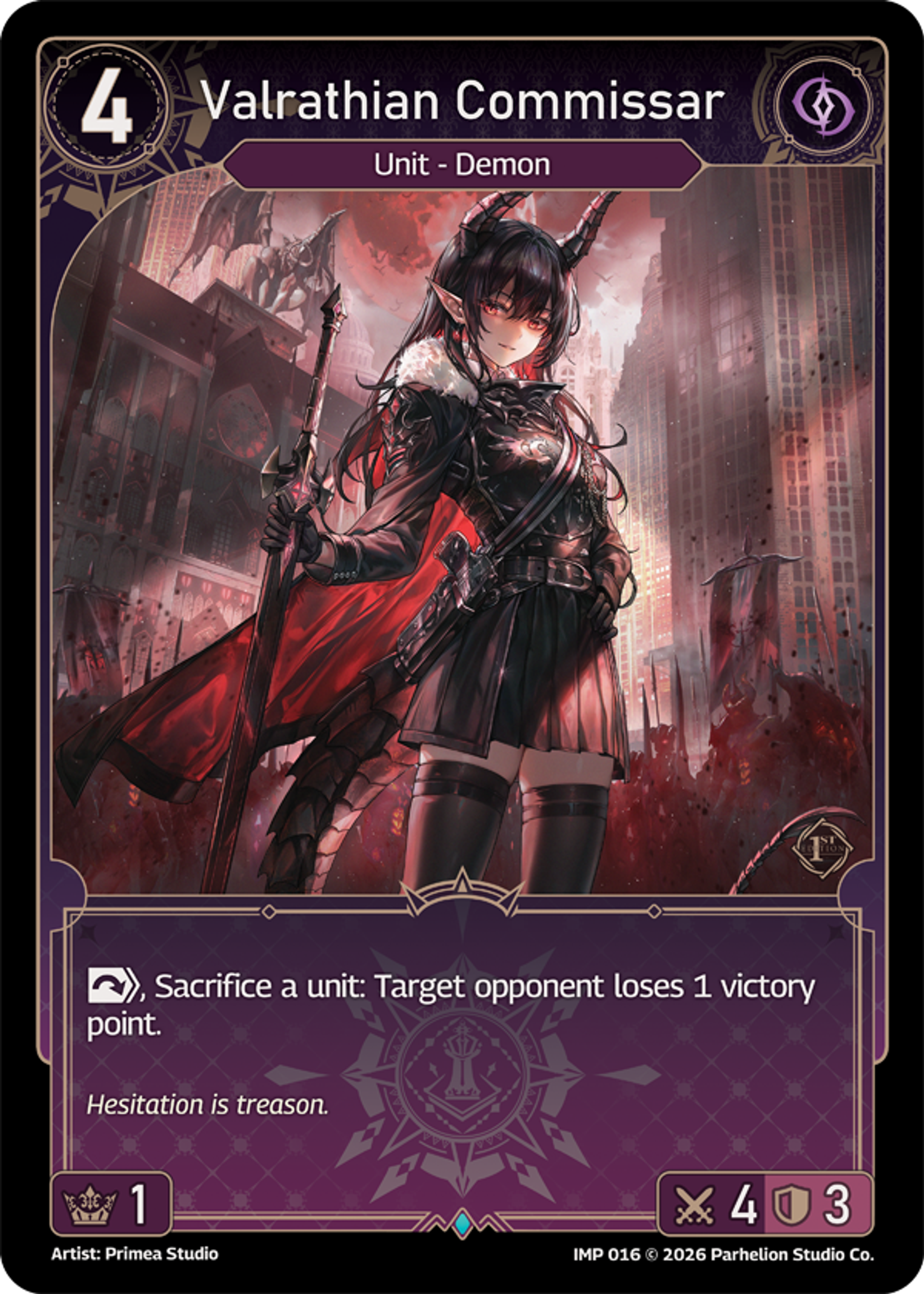 Valrathian Commissar — Imperion 1st Ed — Echoes of Astra
