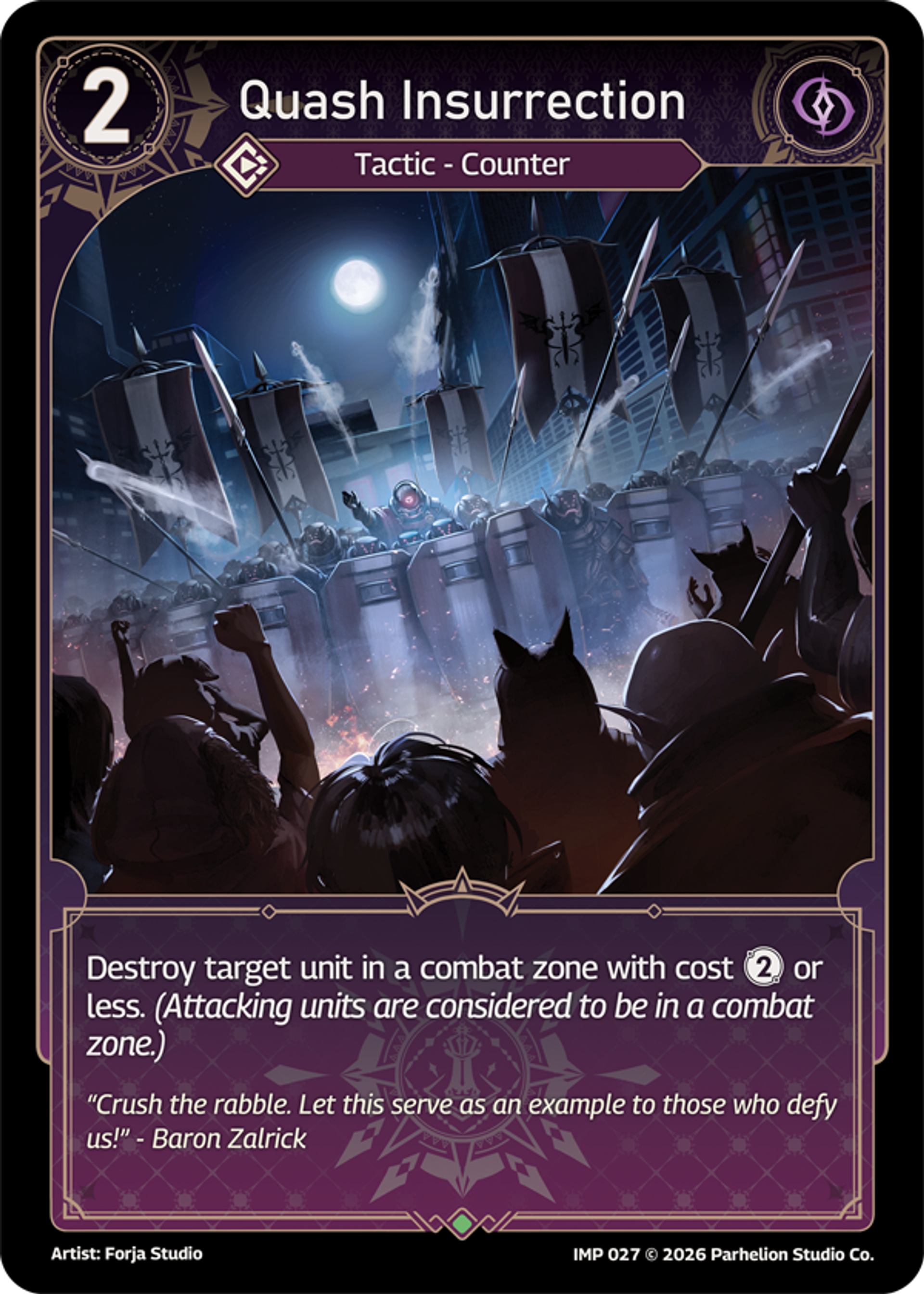 Quash Insurrection — Imperion — Echoes of Astra