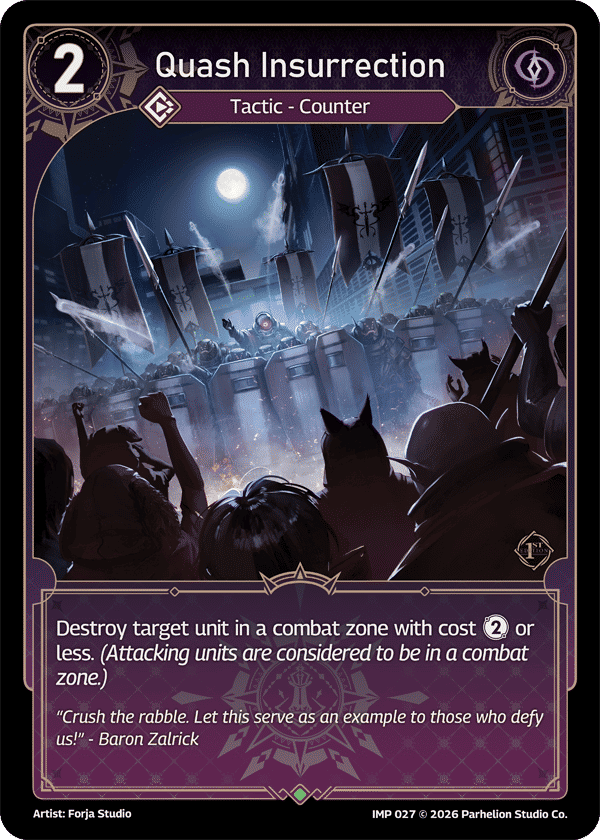 Quash Insurrection — Imperion 1st Ed — Echoes of Astra