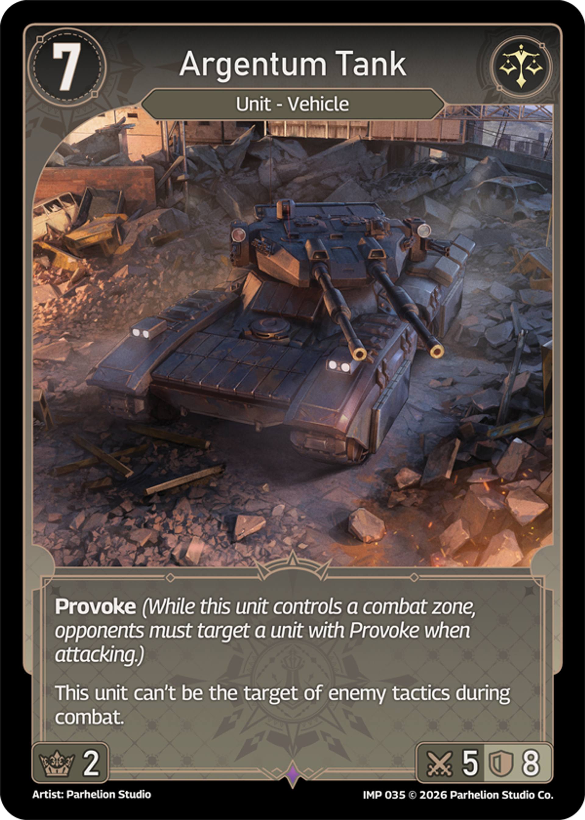 Argentum Tank — Imperion — Echoes of Astra