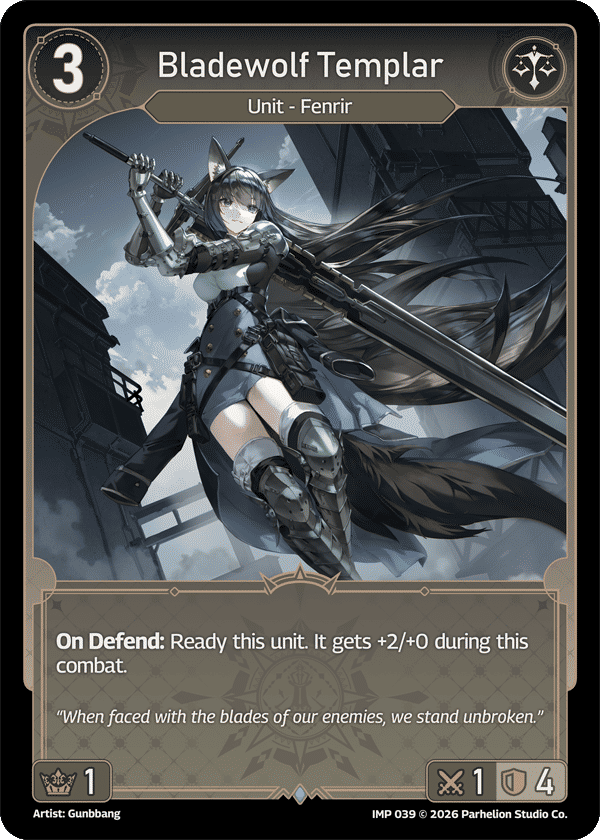 Bladewolf Templar — Imperion — Echoes of Astra