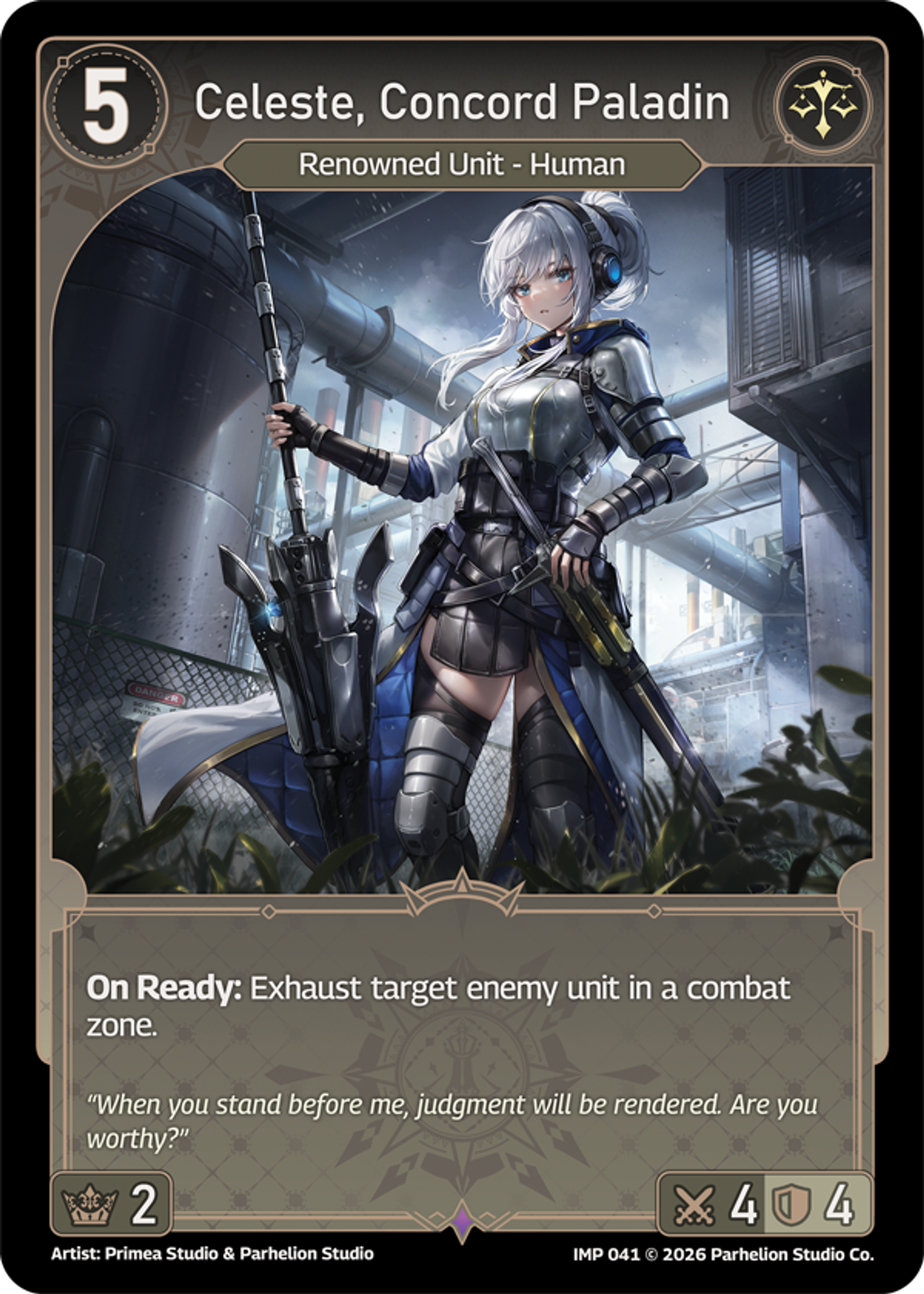 Celeste, Concord Paladin — Imperion — Echoes of Astra