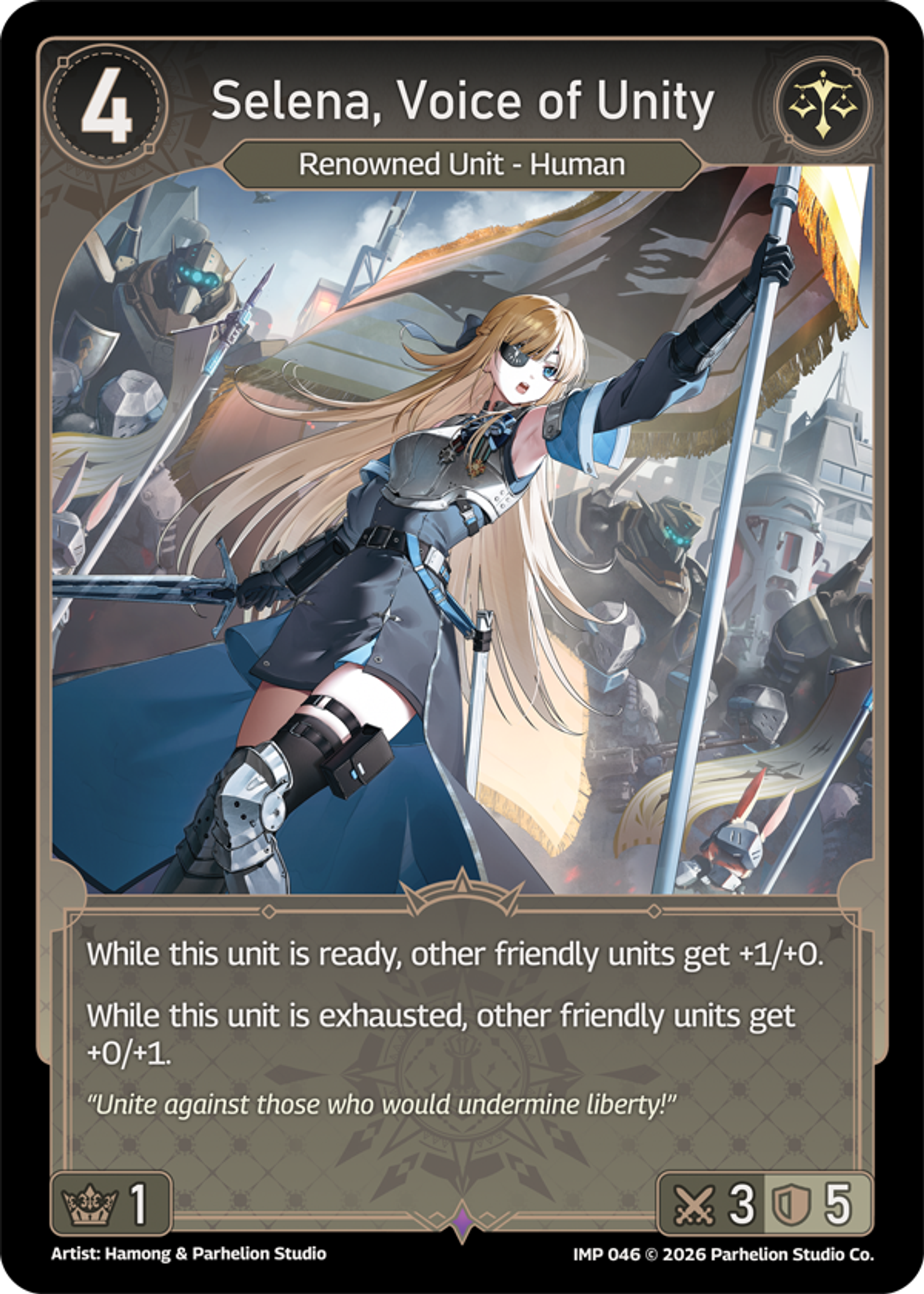 Selena, Voice of Unity — Imperion — Echoes of Astra