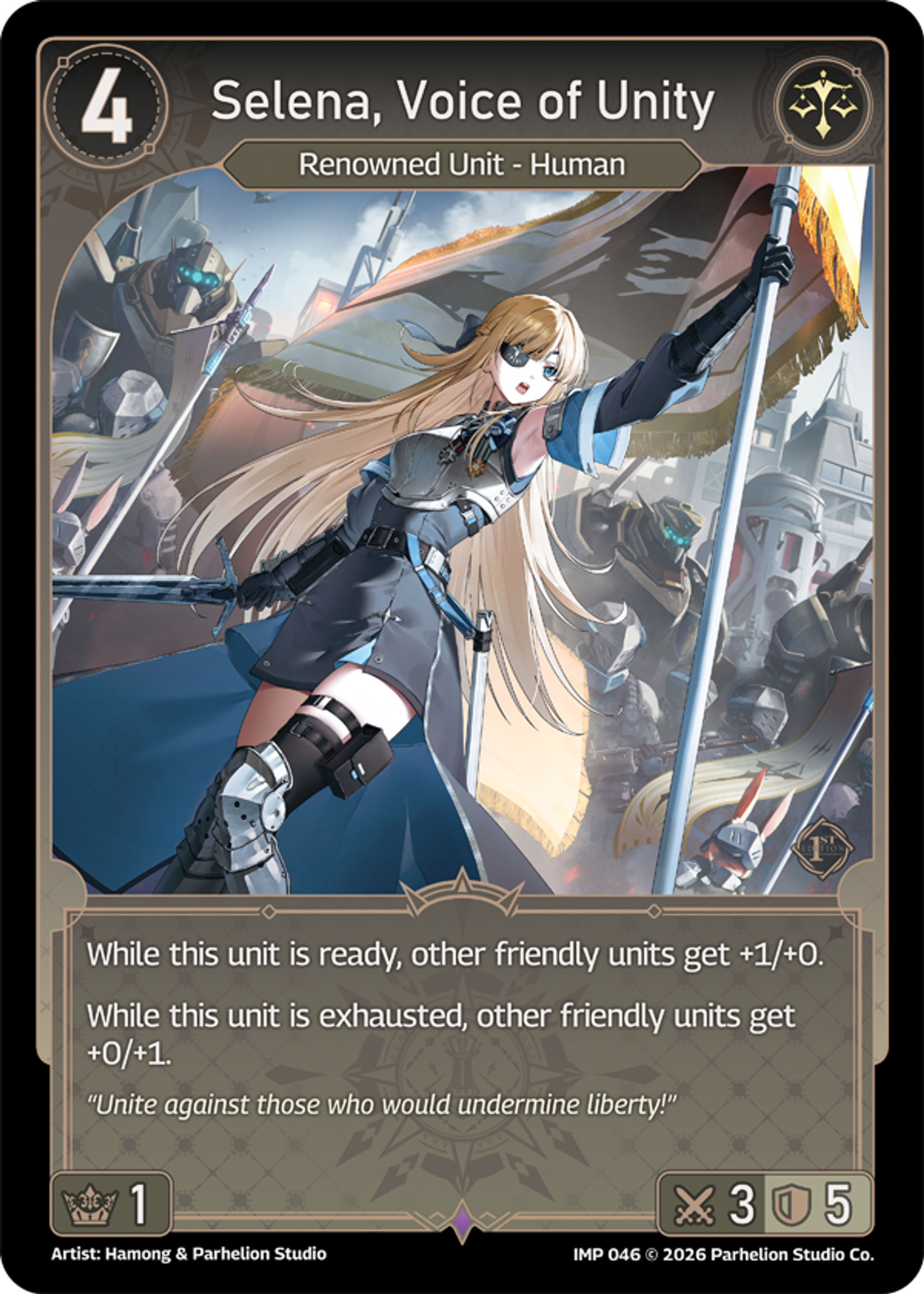 Selena, Voice of Unity — Imperion 1st Ed — Echoes of Astra