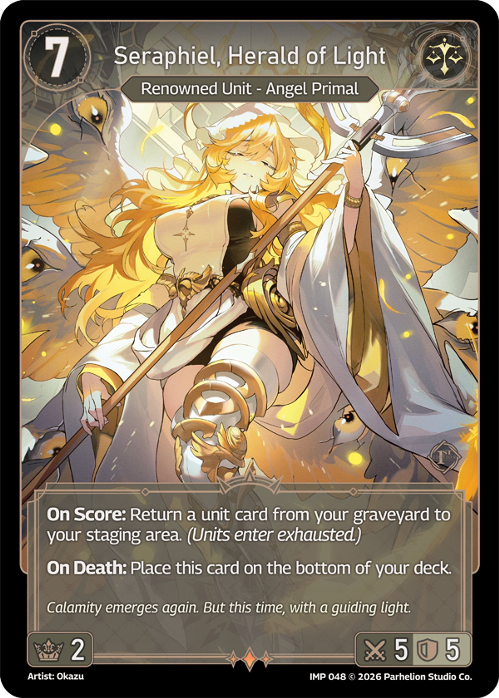 Seraphiel, Herald of Light — Imperion 1st Ed — Echoes of Astra