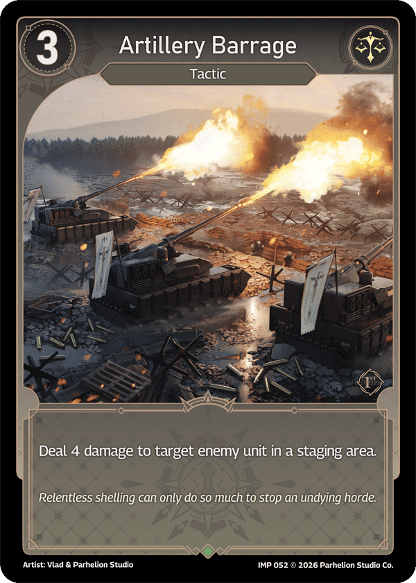 Artillery Barrage — Imperion 1st Ed — Echoes of Astra