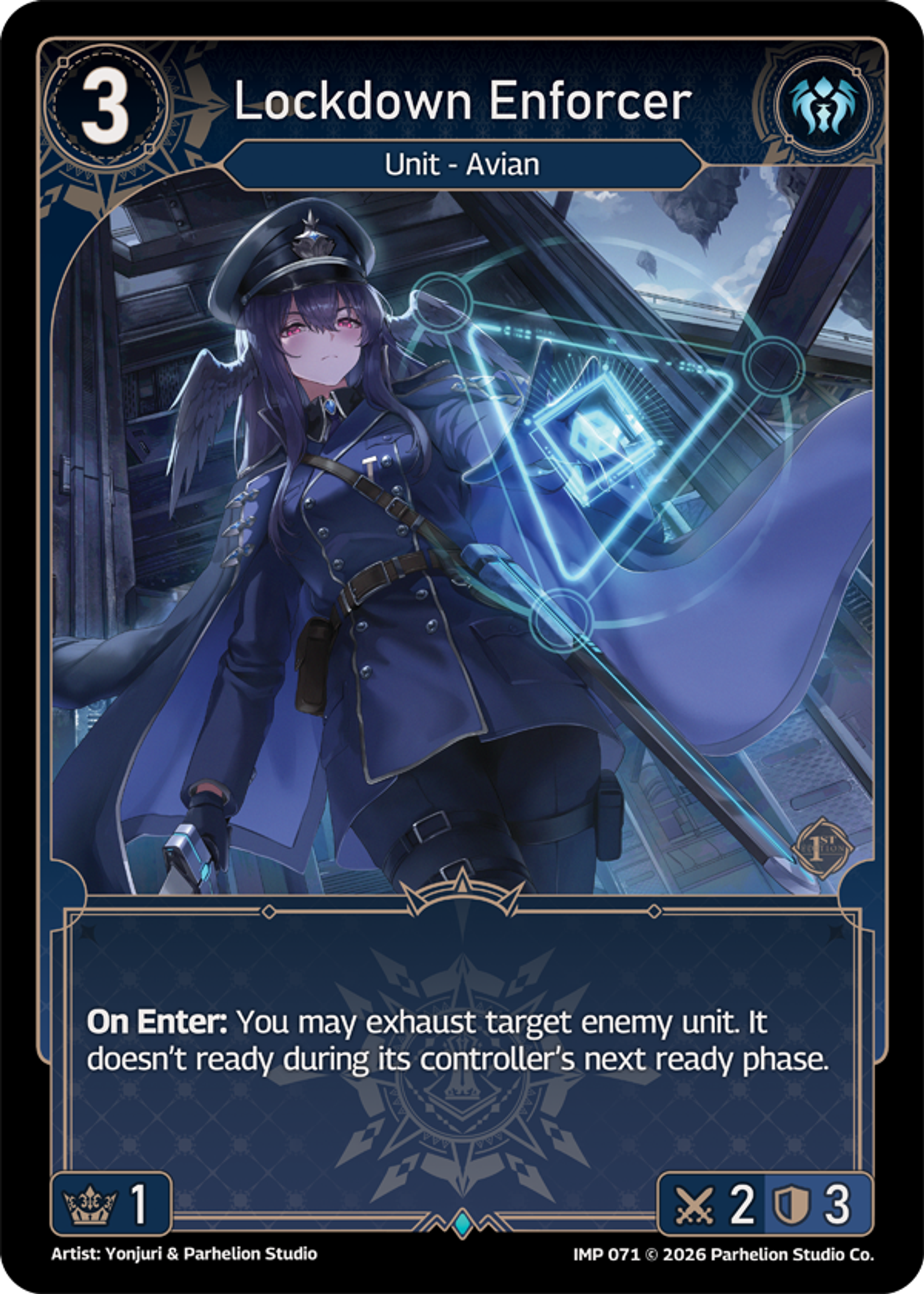 Lockdown Enforcer — Imperion 1st Ed — Echoes of Astra