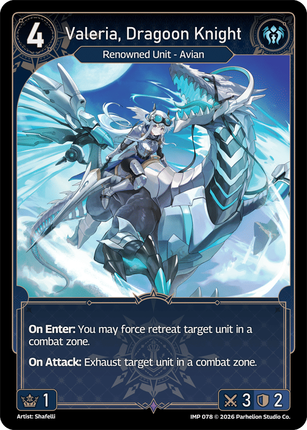 Valeria, Dragoon Knight — Imperion — Echoes of Astra