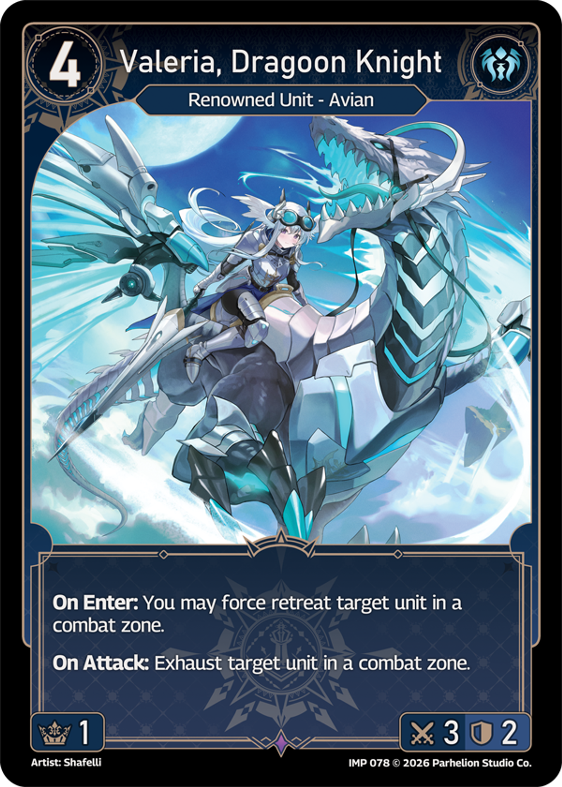 Valeria, Dragoon Knight — Imperion — Echoes of Astra