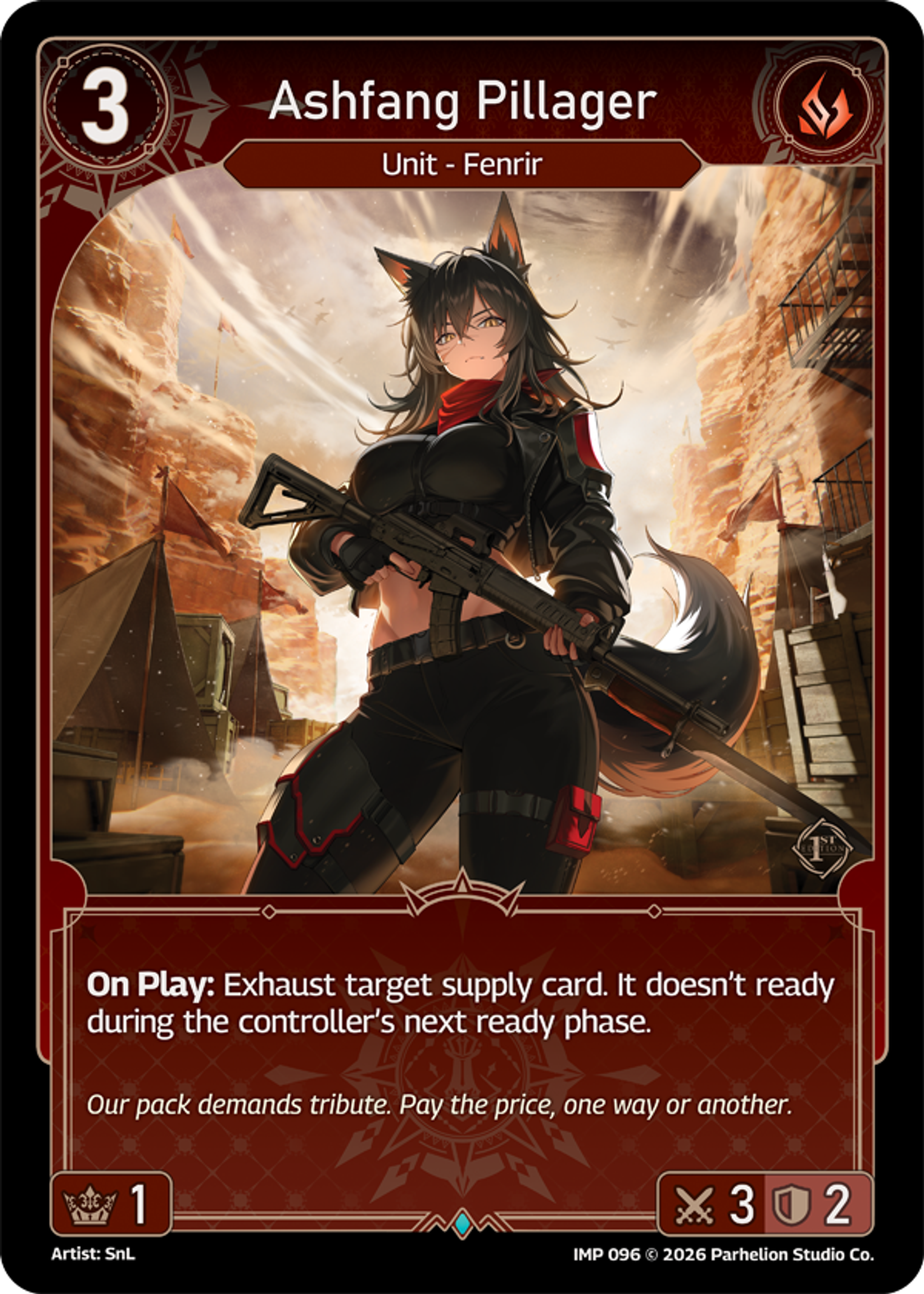 Ashfang Pillager — Imperion 1st Ed — Echoes of Astra