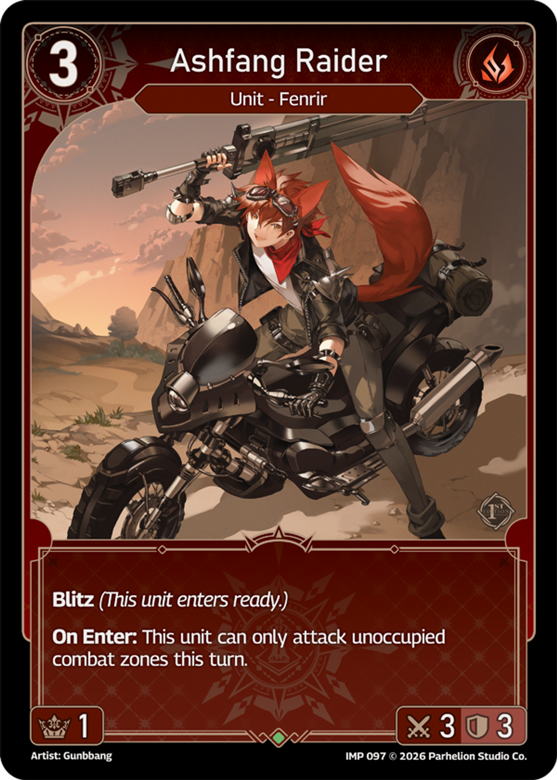 Ashfang Raider — Imperion 1st Ed — Echoes of Astra