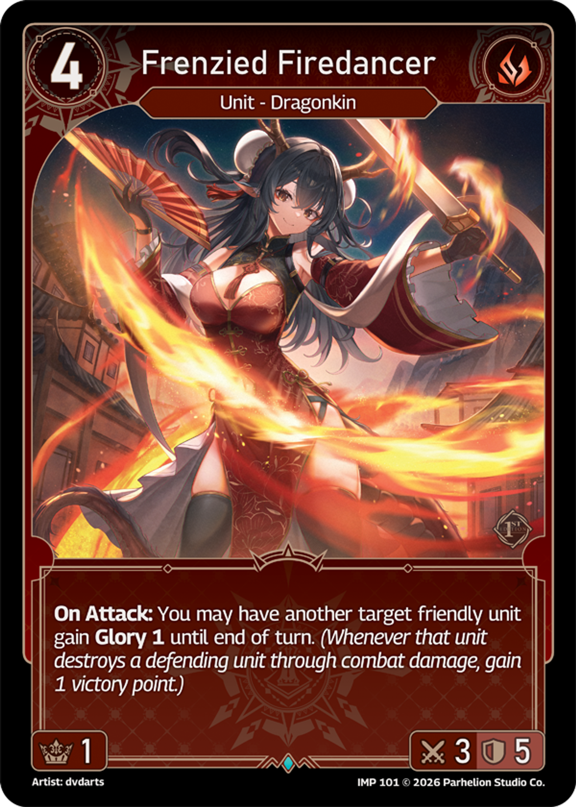 Frenzied Firedancer — Imperion 1st Ed — Echoes of Astra