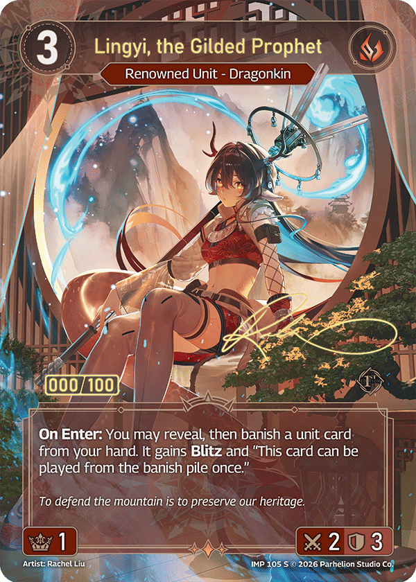 Lingyi, the Gilded Prophet — Imperion 1st Ed — Echoes of Astra