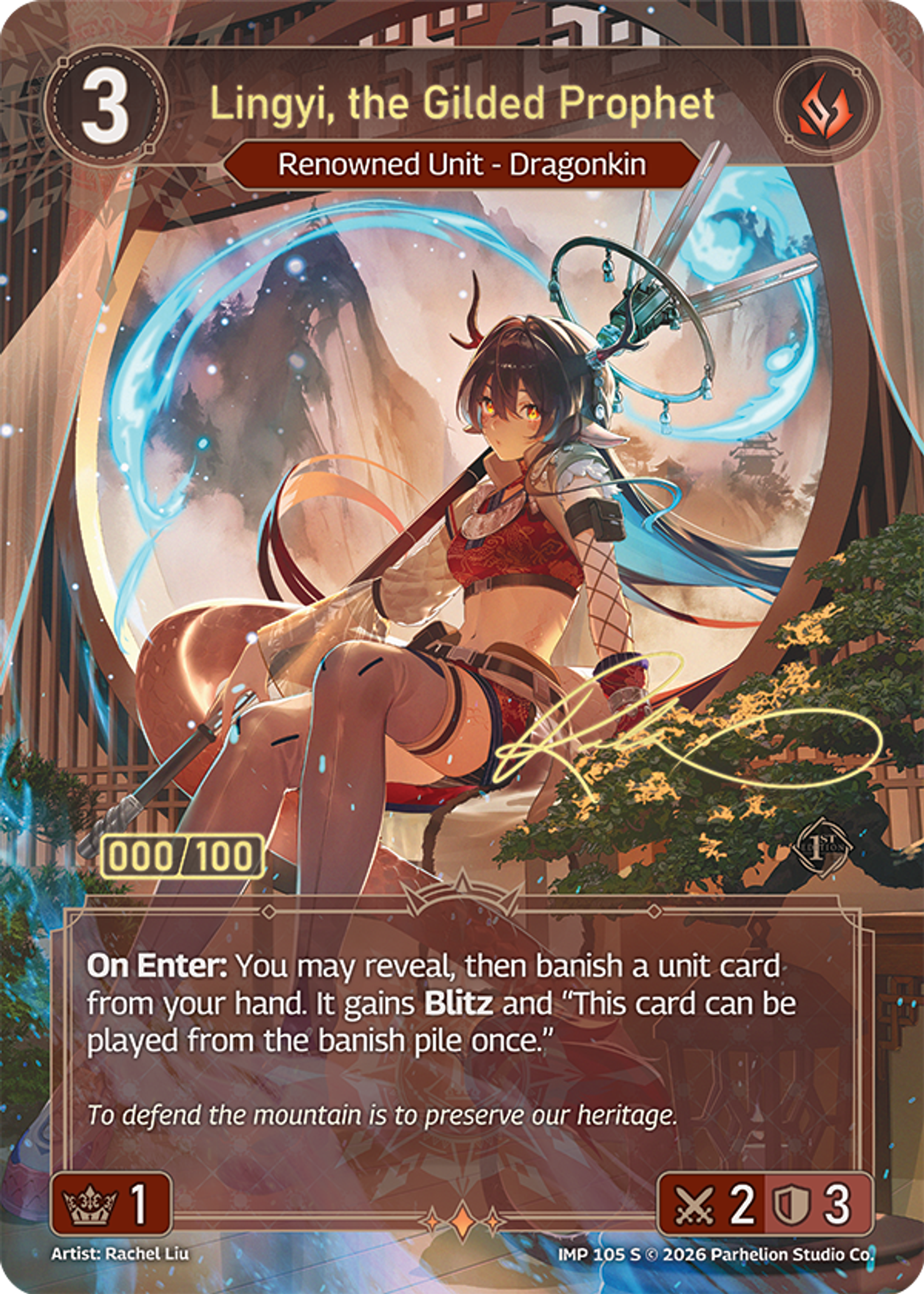 Lingyi, the Gilded Prophet — Imperion 1st Ed — Echoes of Astra