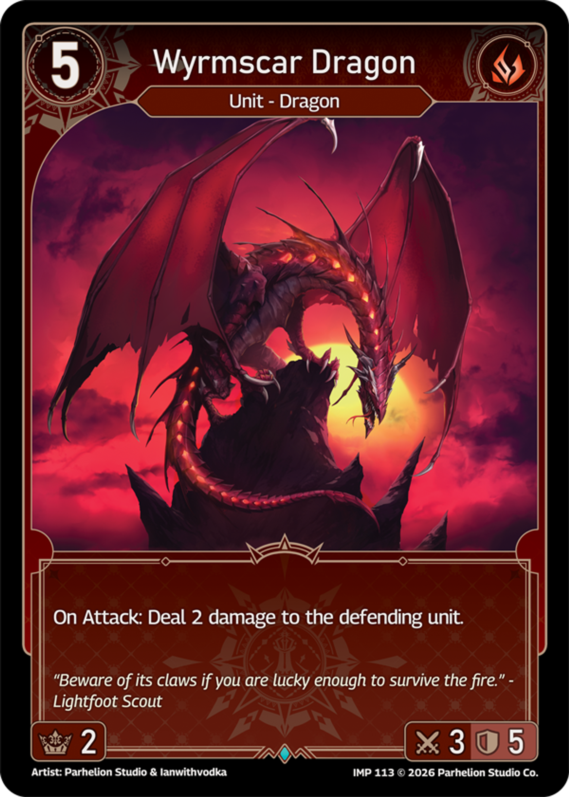 Wyrmscar Dragon — Imperion — Echoes of Astra