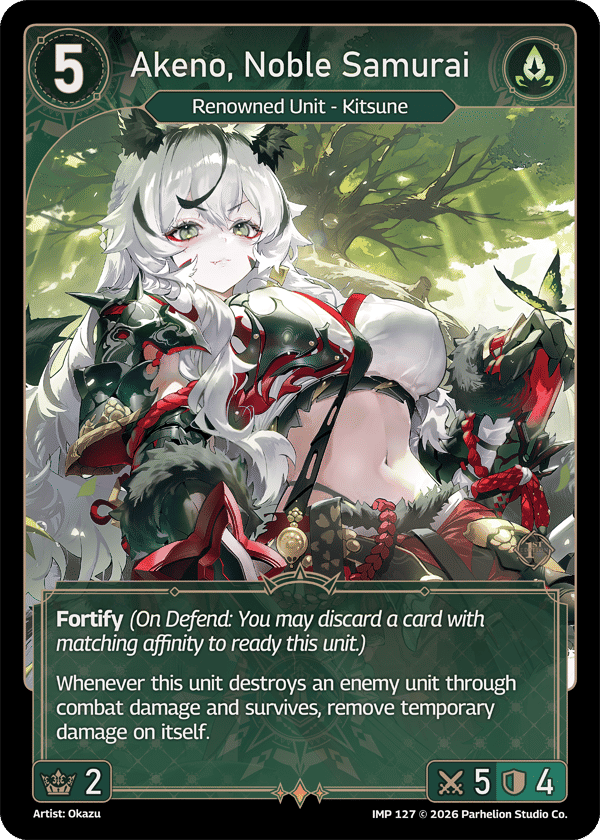 Akeno, Noble Samurai — Imperion 1st Ed — Echoes of Astra