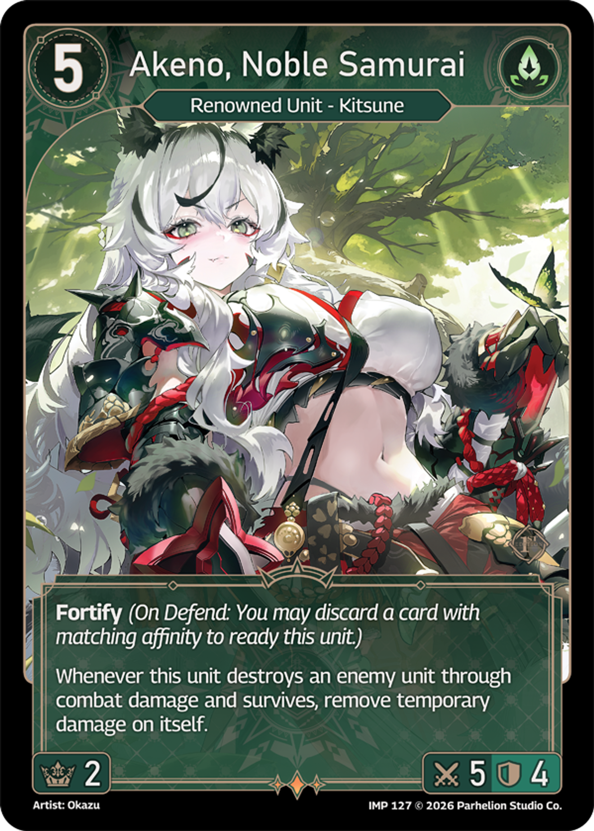 Akeno, Noble Samurai — Imperion 1st Ed — Echoes of Astra