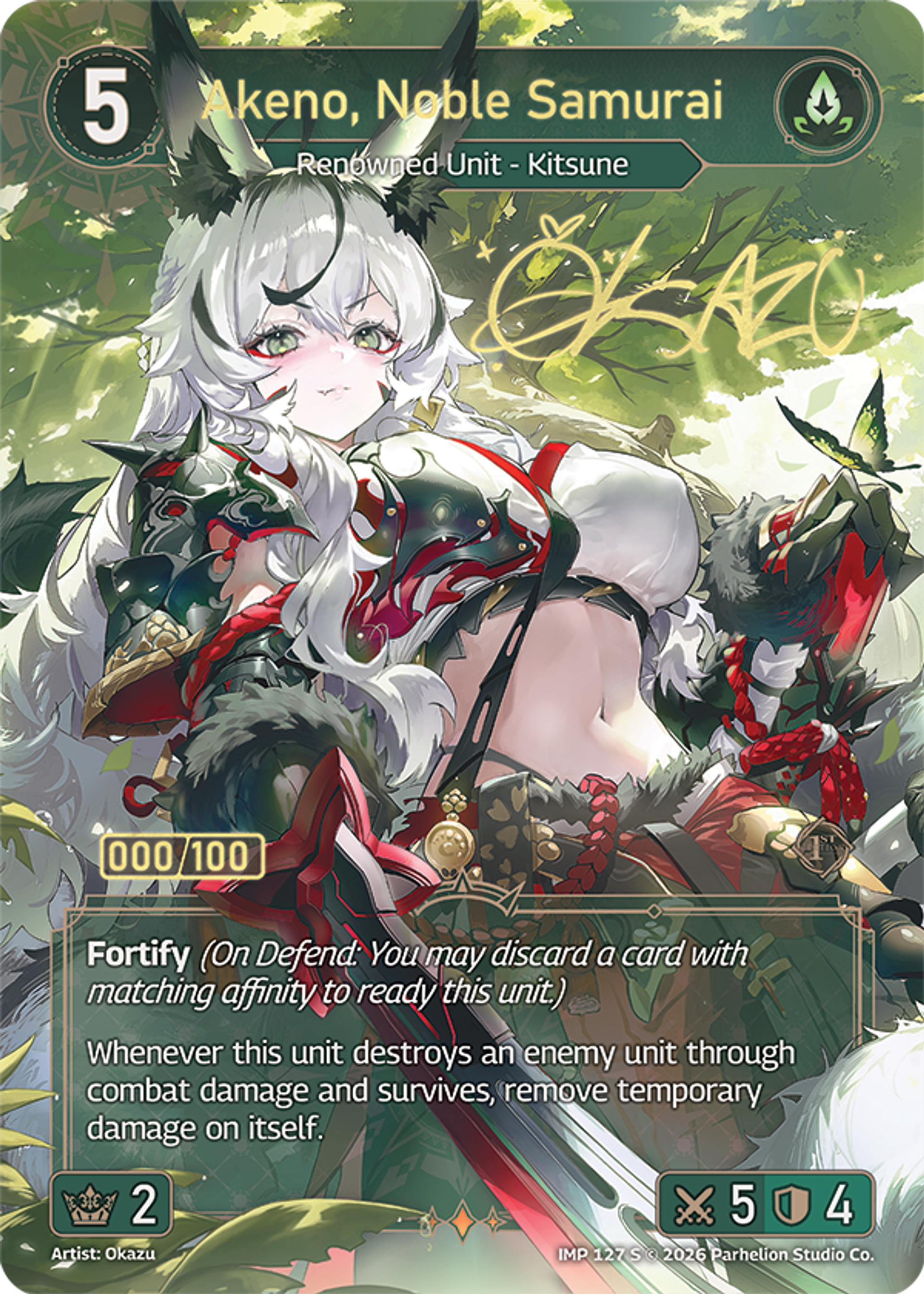 Akeno, Noble Samurai — Imperion 1st Ed — Echoes of Astra