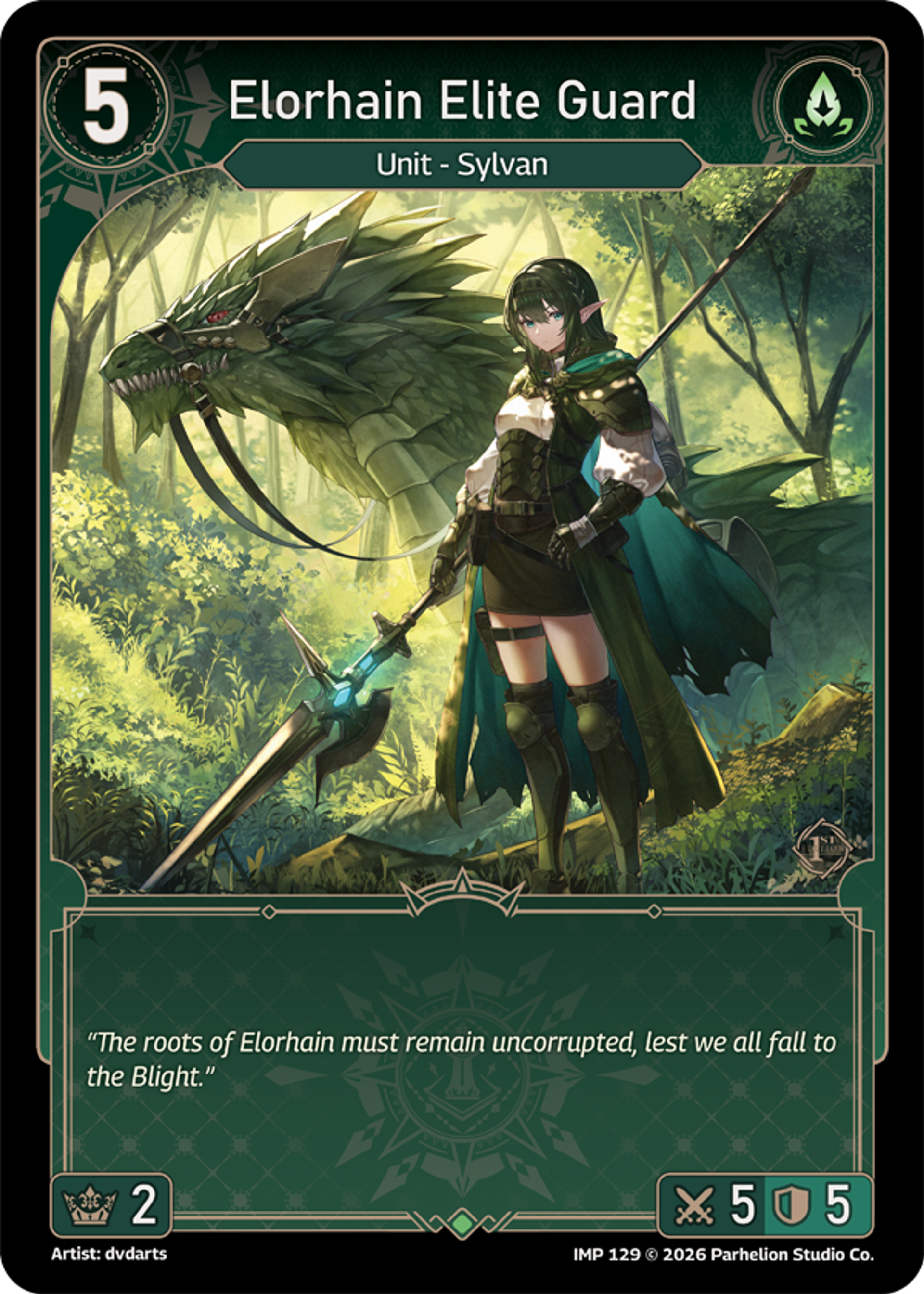 Elorhain Elite Guard — Imperion 1st Ed — Echoes of Astra