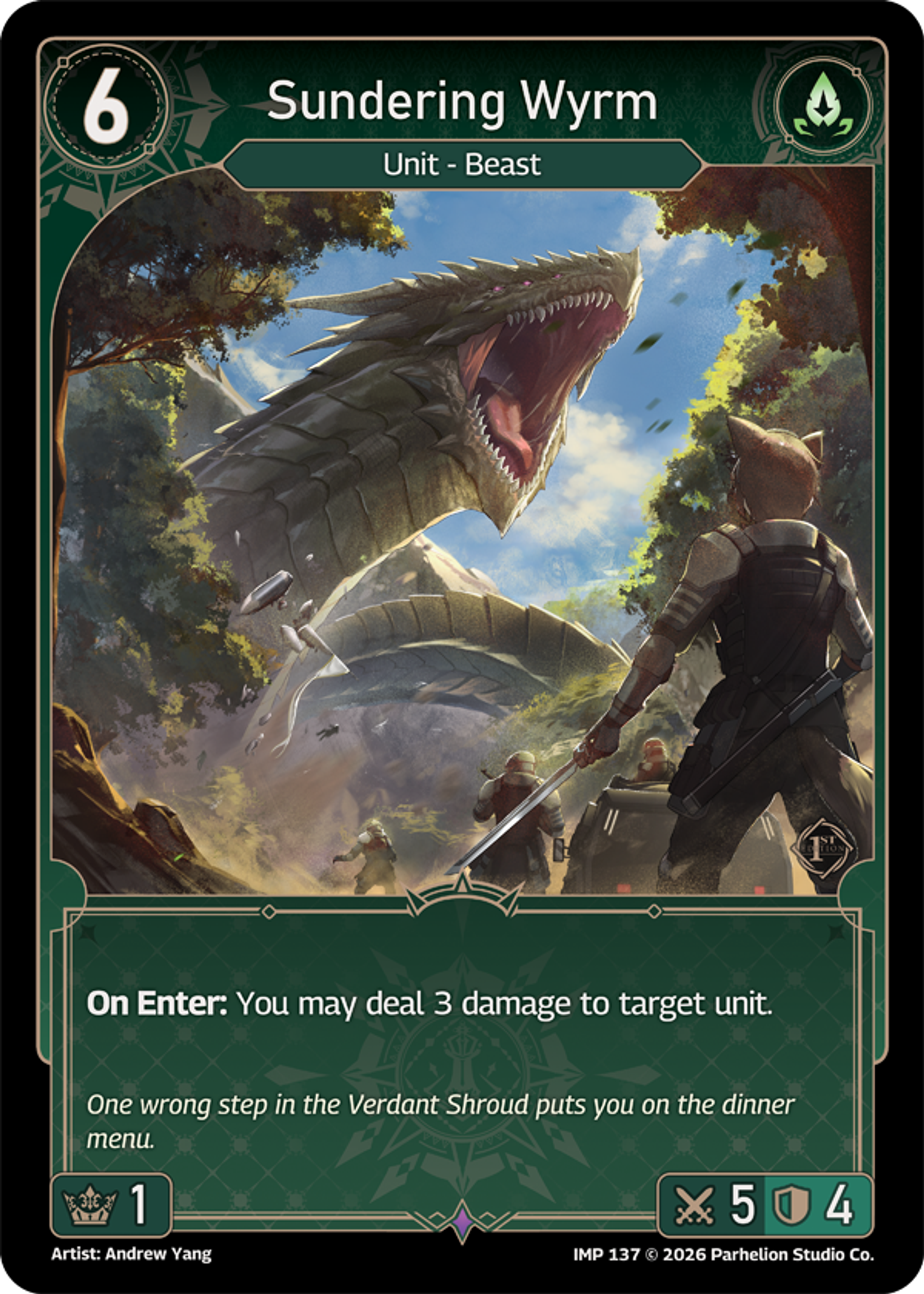 Sundering Wyrm — Imperion 1st Ed — Echoes of Astra