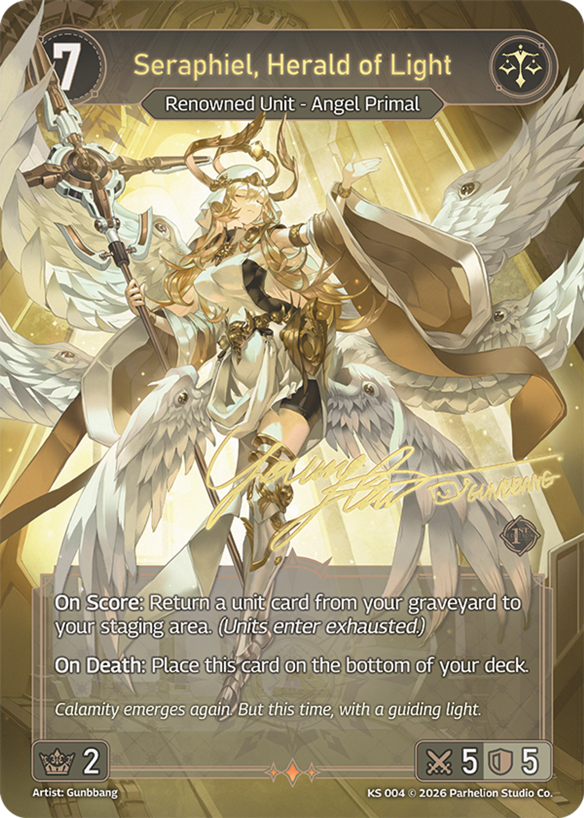 Seraphiel, Herald of Light — Kickstarter Exclusive — Echoes of Astra