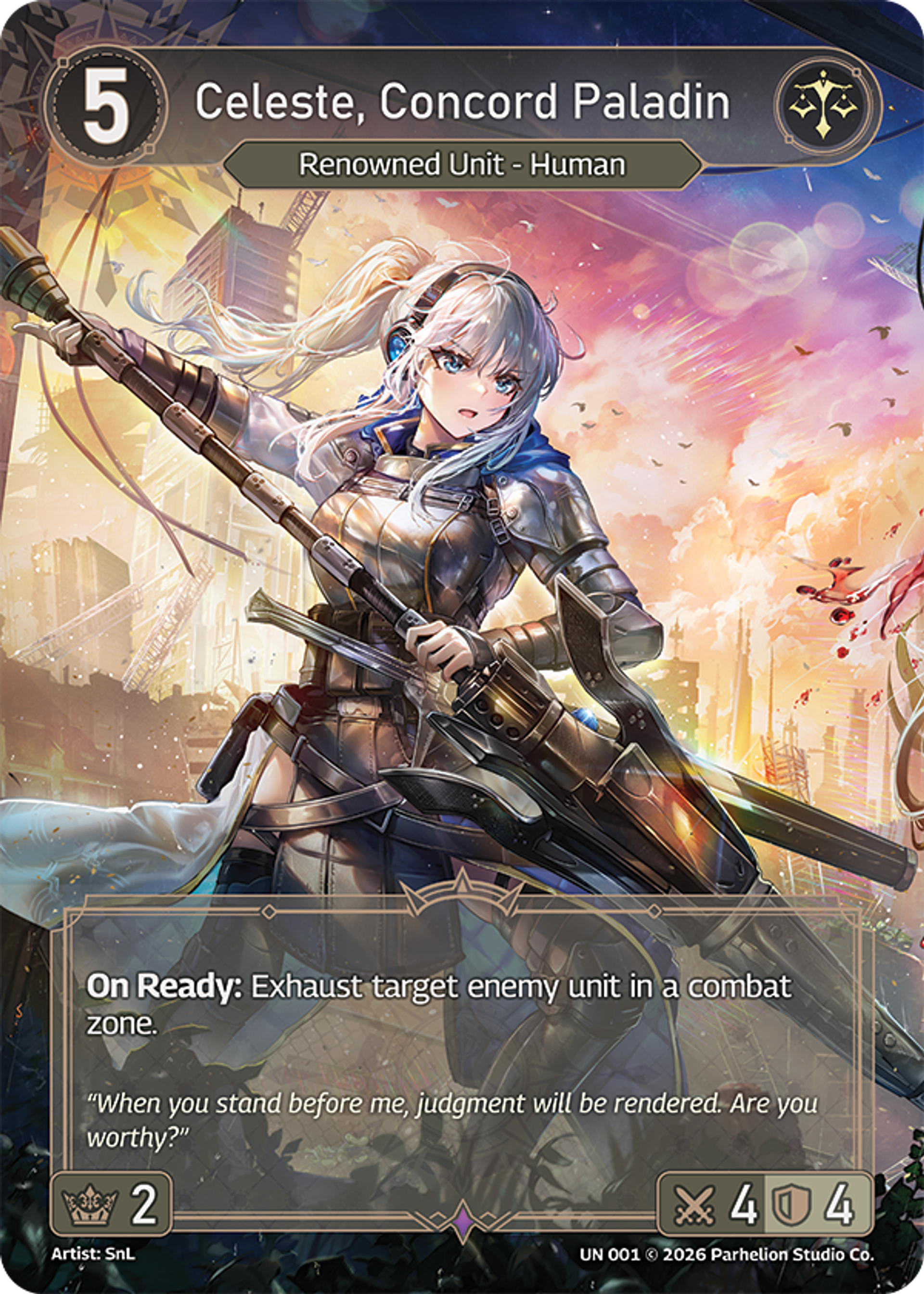 Celeste, Concord Paladin — Imperion — Echoes of Astra