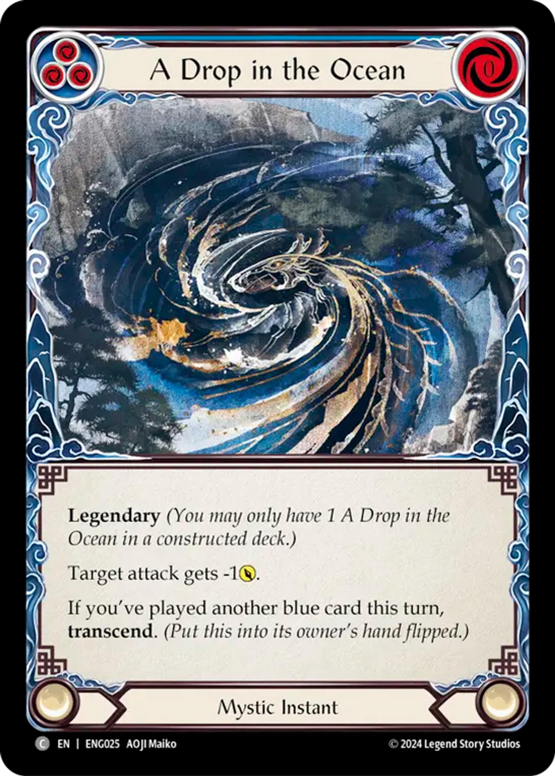 A Drop in the Ocean (Blue) — Enigma - Blitz Deck — Flesh and Blood