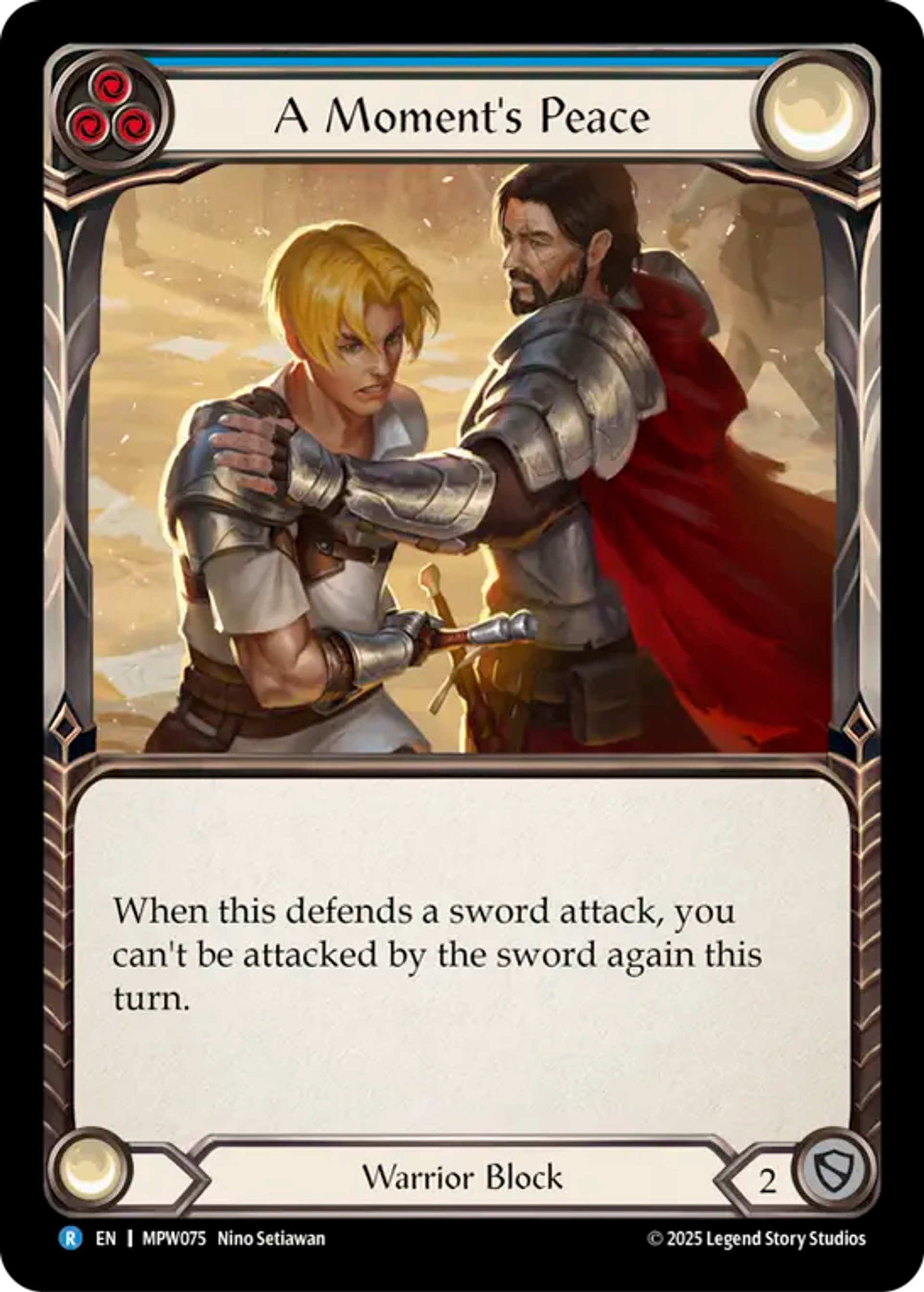 A Moment's Peace (Blue) — Mastery Pack Warrior — Flesh and Blood