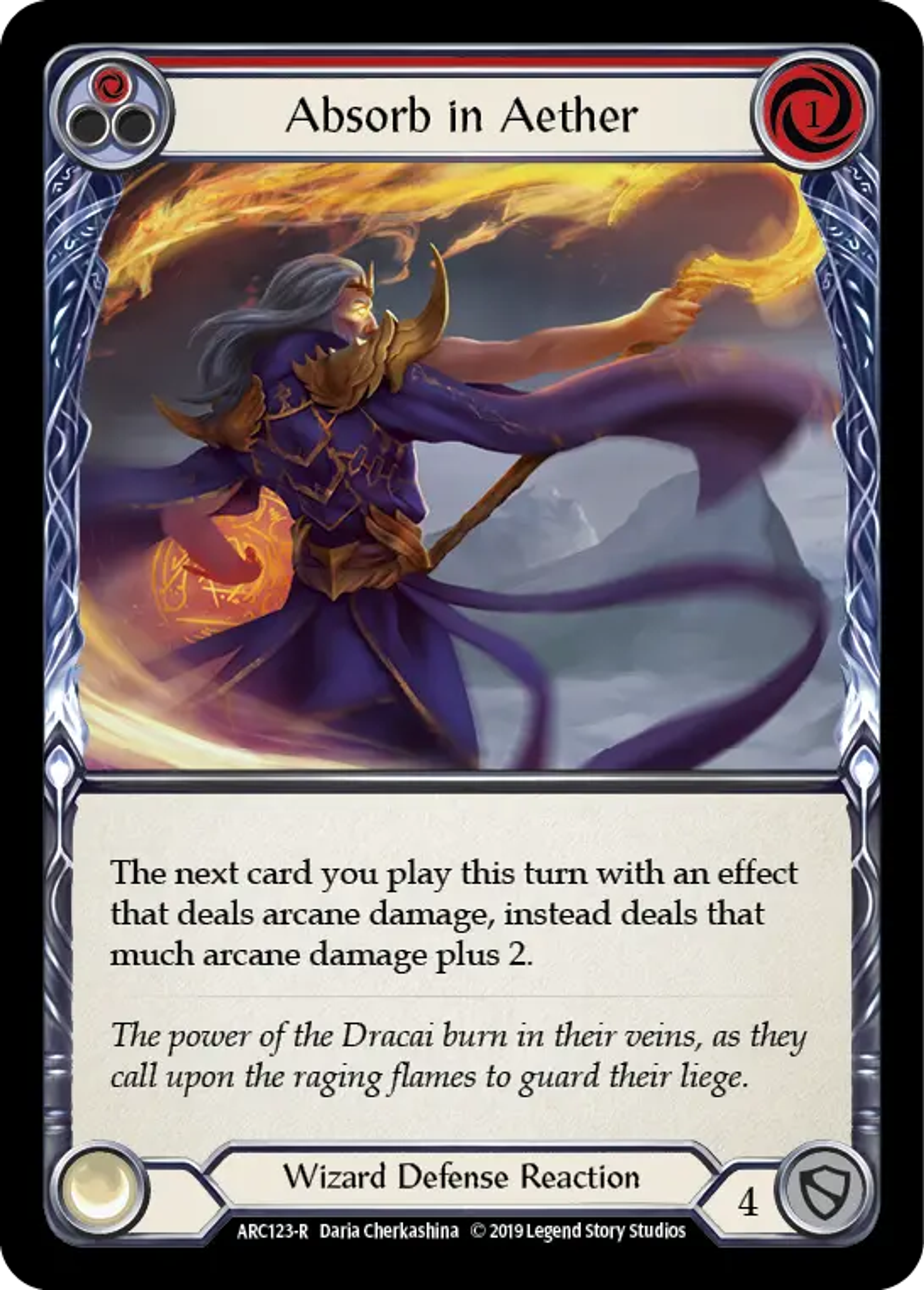 Absorb in Aether (Red) — Arcane Rising — Flesh and Blood