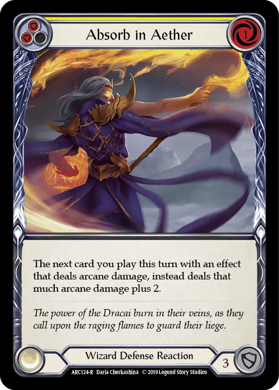 Absorb in Aether (Yellow) — Arcane Rising — Flesh and Blood