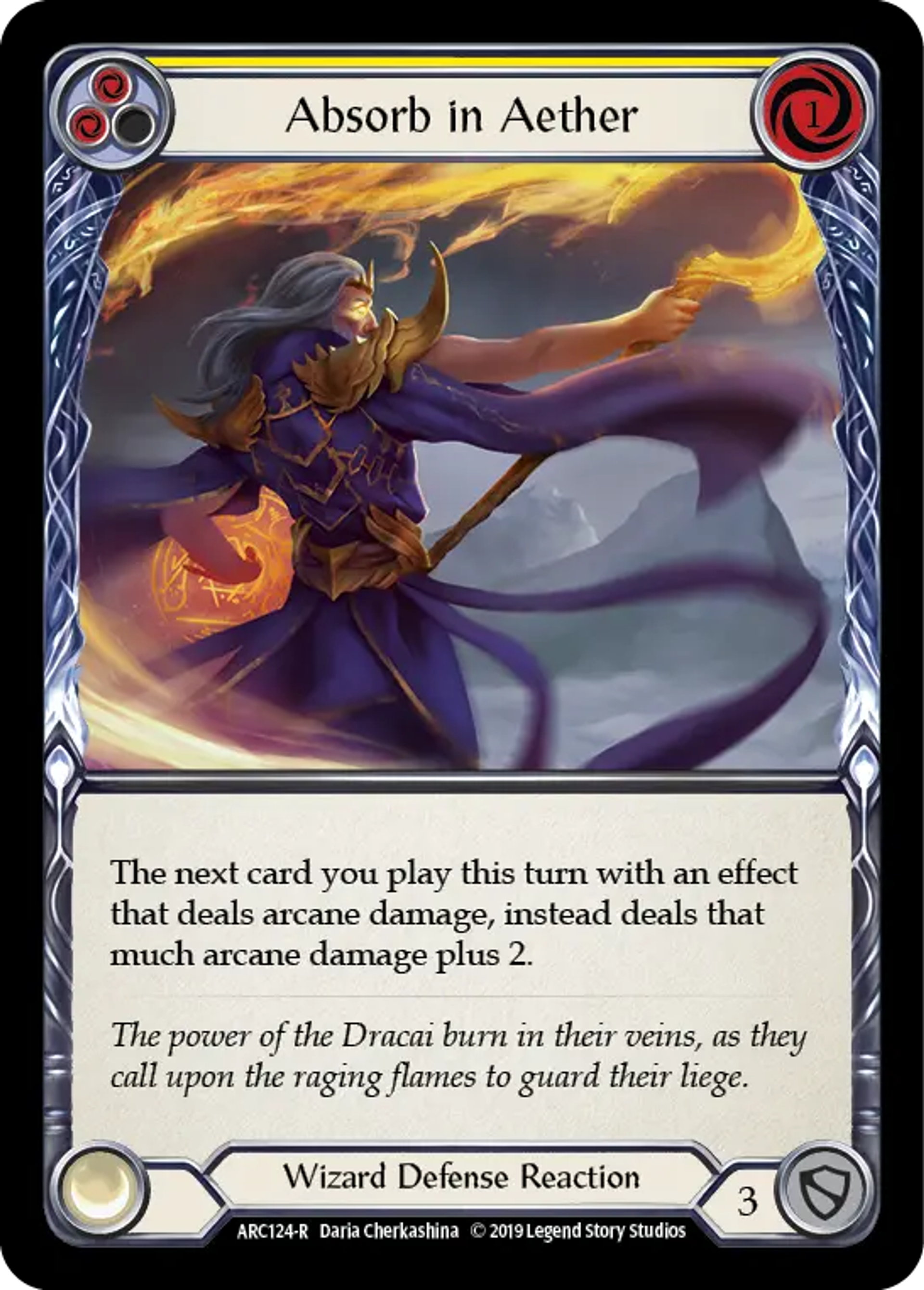 Absorb in Aether (Yellow) — Arcane Rising — Flesh and Blood