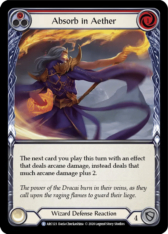 Absorb in Aether (Red) — Arcane Rising - Unlimited — Flesh and Blood