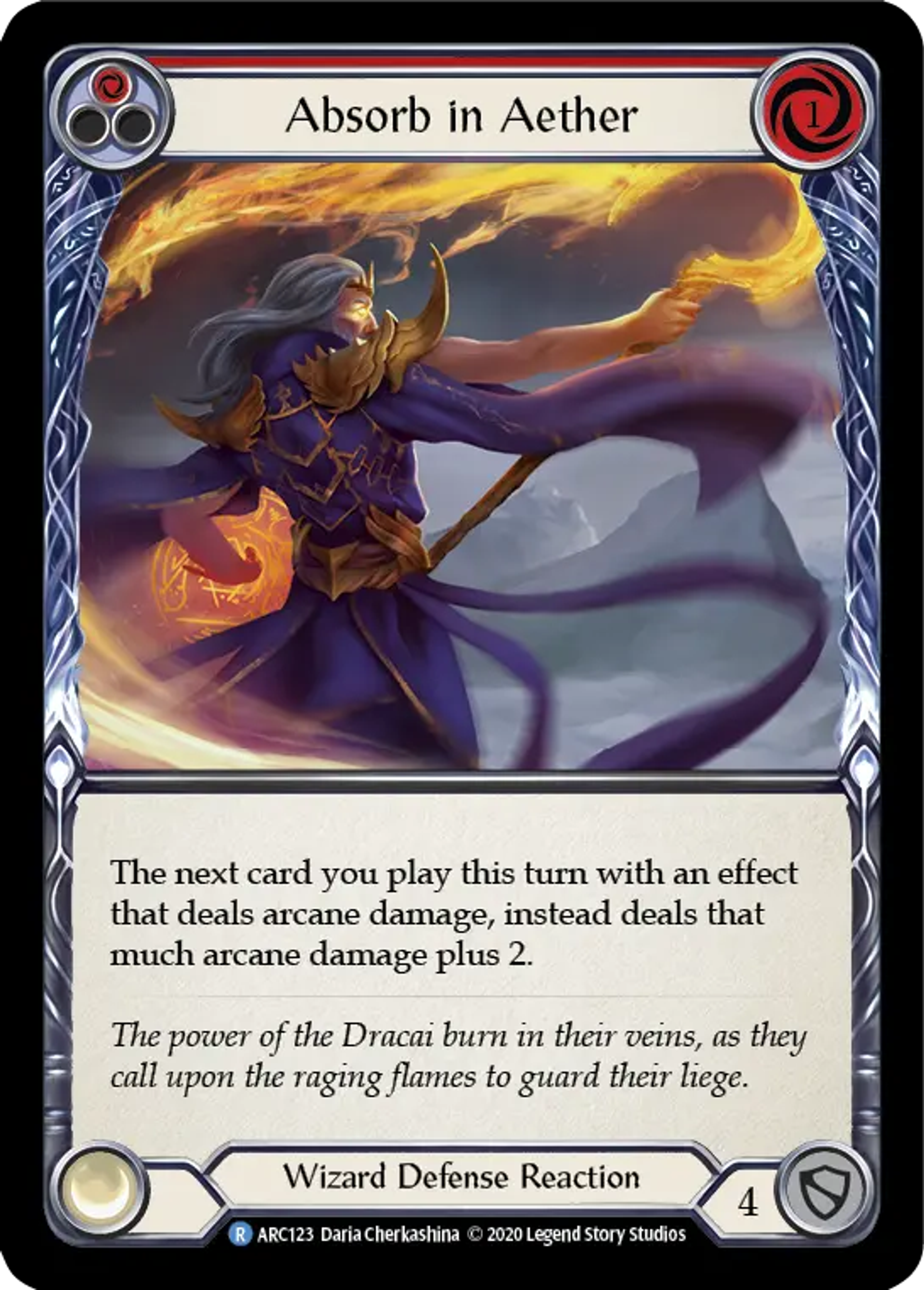 Absorb in Aether (Red) — Arcane Rising - Unlimited — Flesh and Blood