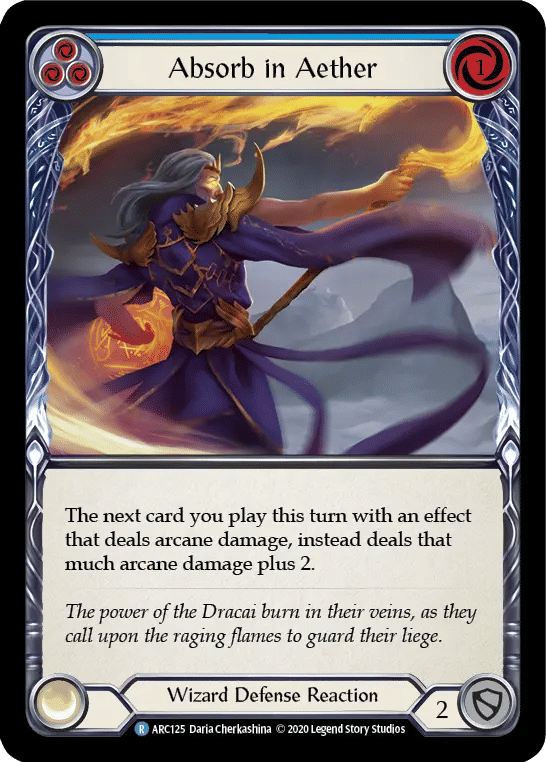 Absorb in Aether (Blue) — Arcane Rising - Unlimited — Flesh and Blood
