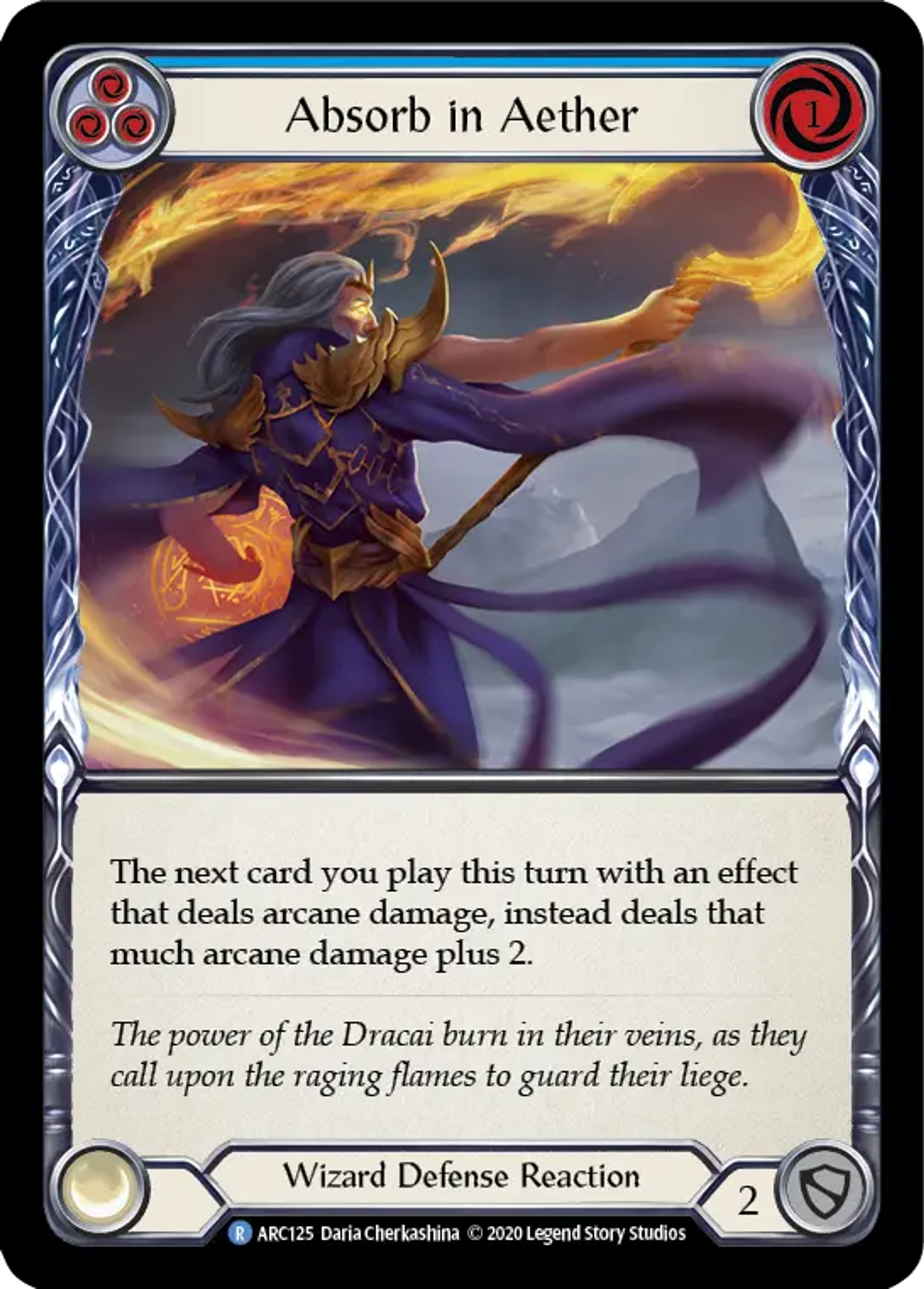 Absorb in Aether (Blue) — Arcane Rising - Unlimited — Flesh and Blood