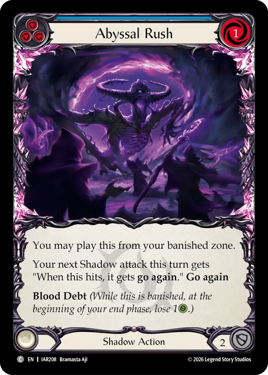 Abyssal Rush (Blue) — Usurp the Shadow Throne — Flesh and Blood