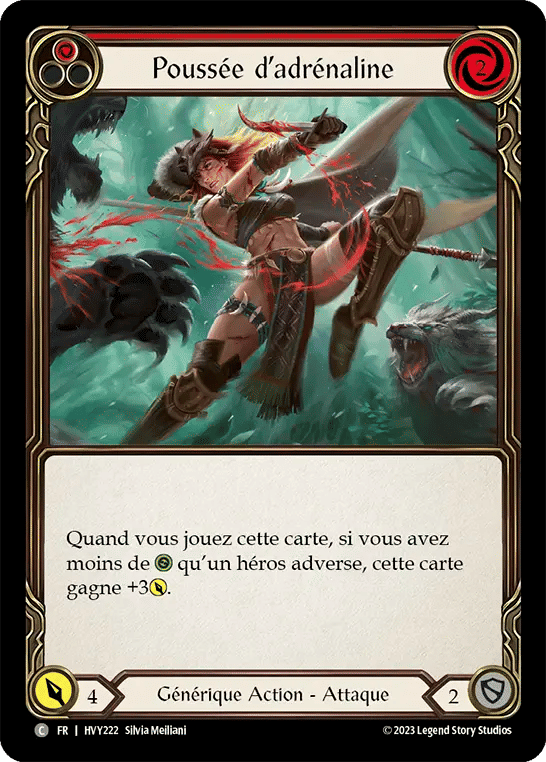 Poussée d’adrénaline — Heavy Hitters — Flesh and Blood
