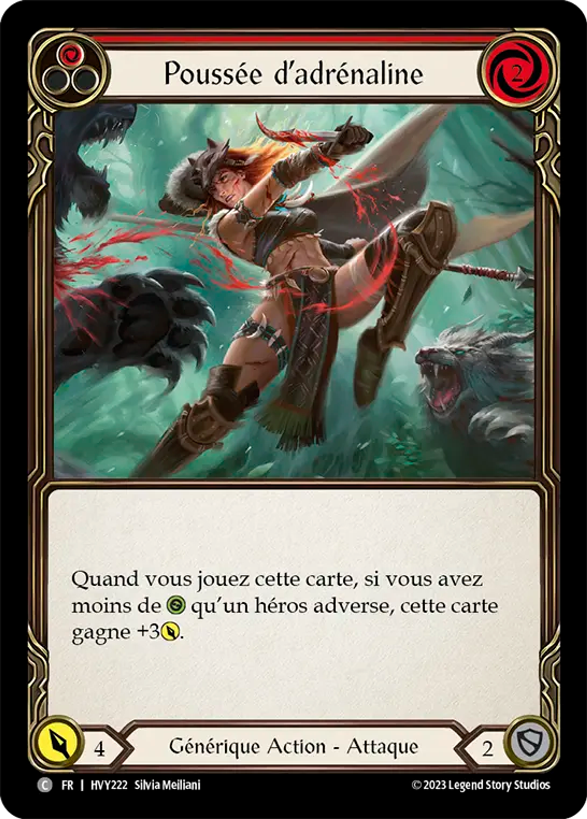 Poussée d’adrénaline — Heavy Hitters — Flesh and Blood