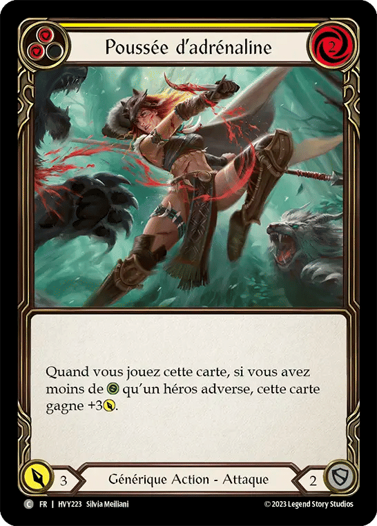 Poussée d’adrénaline — Heavy Hitters — Flesh and Blood