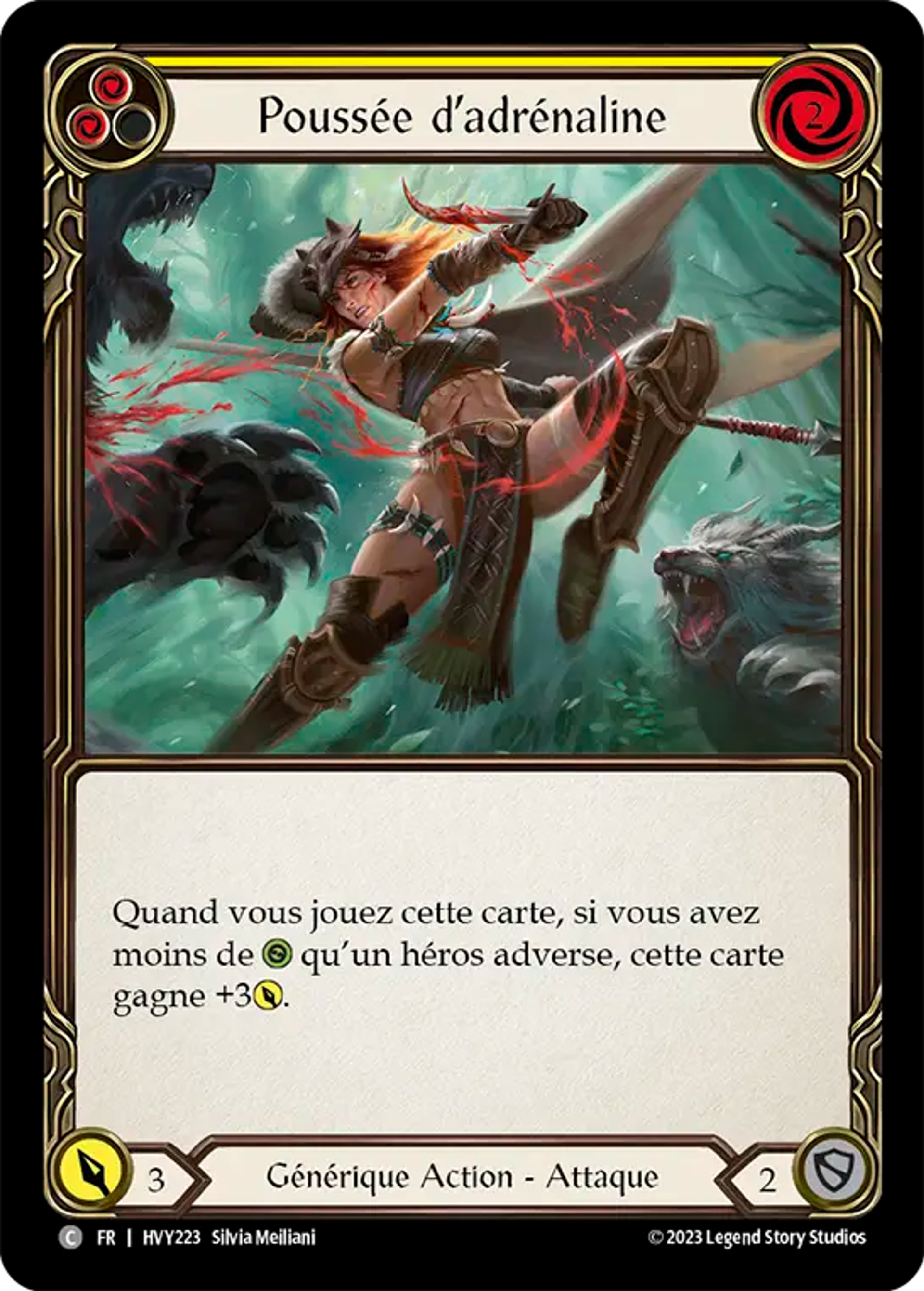 Poussée d’adrénaline — Heavy Hitters — Flesh and Blood