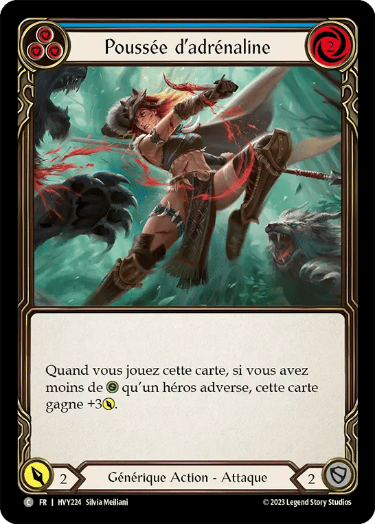 Poussée d’adrénaline — Heavy Hitters — Flesh and Blood