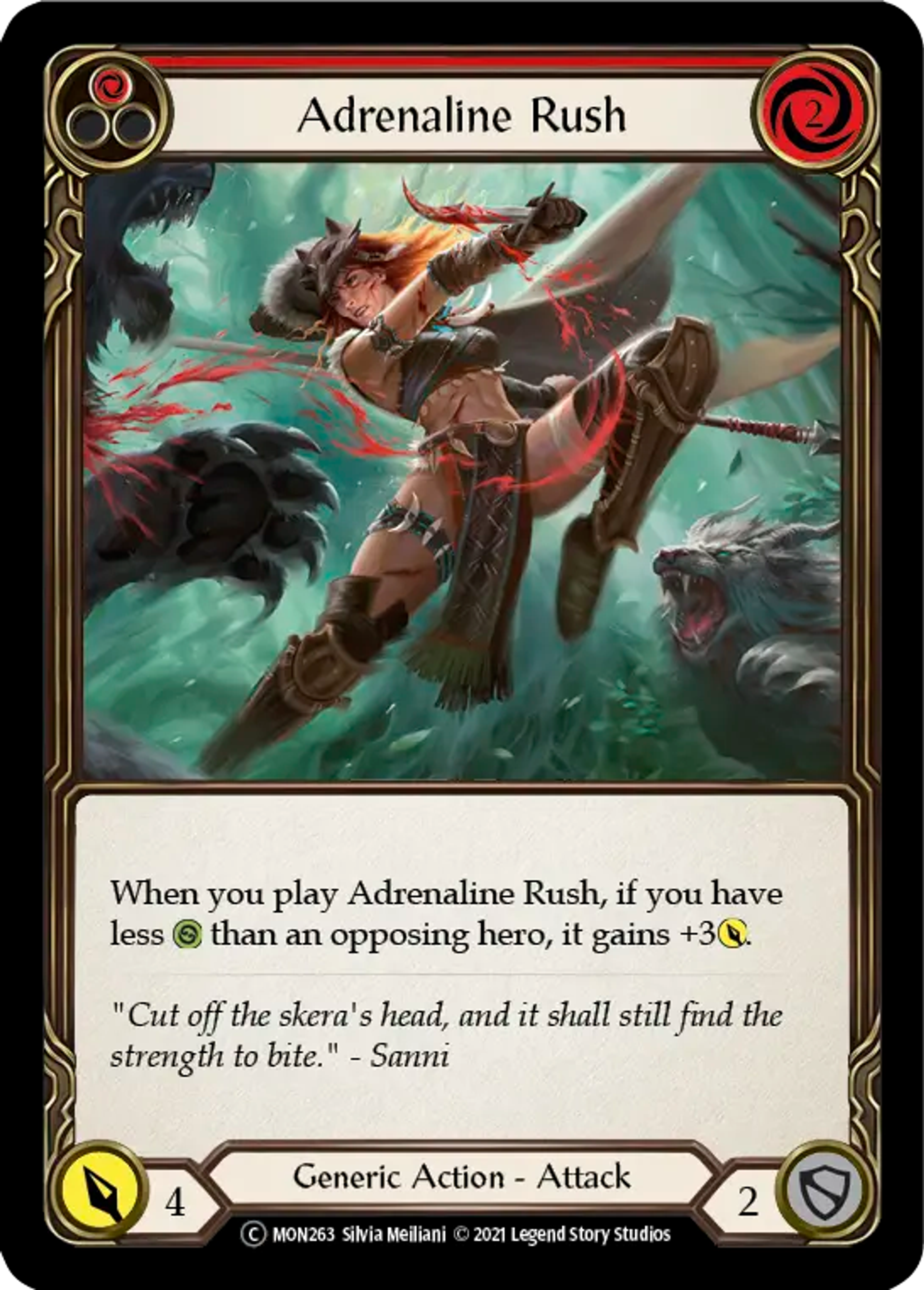 Adrenaline Rush (Red) — Monarch - Unlimited — Flesh and Blood