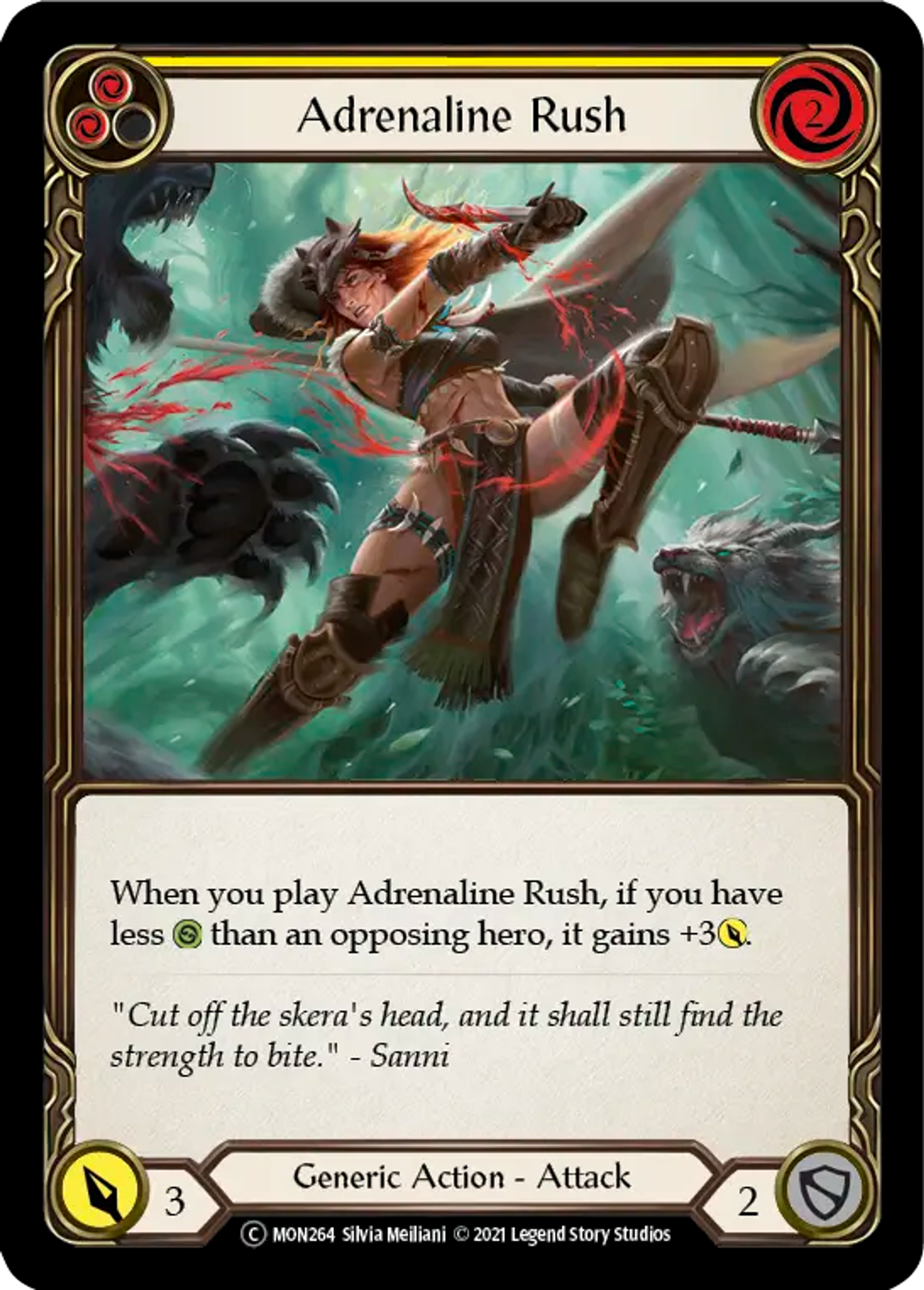Adrenaline Rush (Yellow) — Monarch - Unlimited — Flesh and Blood