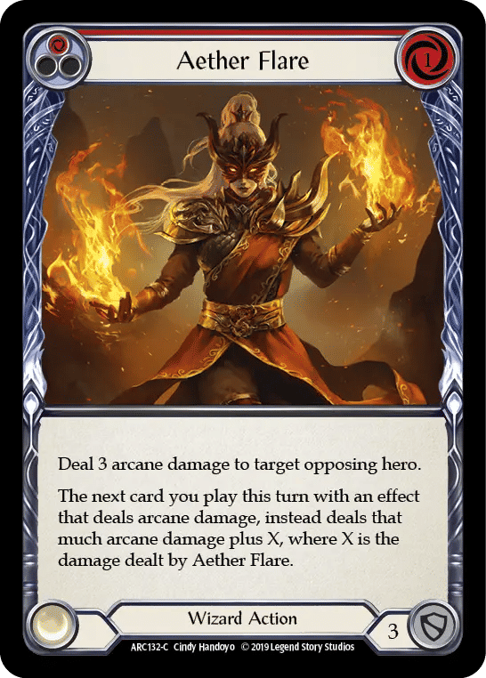 Aether Flare (Red) — Arcane Rising — Flesh and Blood